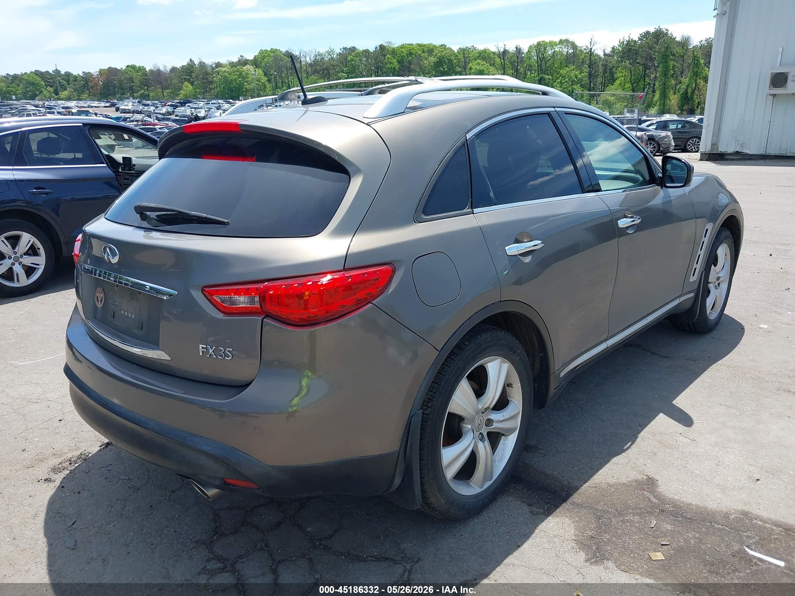 2010 Infiniti Fx35   Gray vin: JN8AS1MW1AM854965