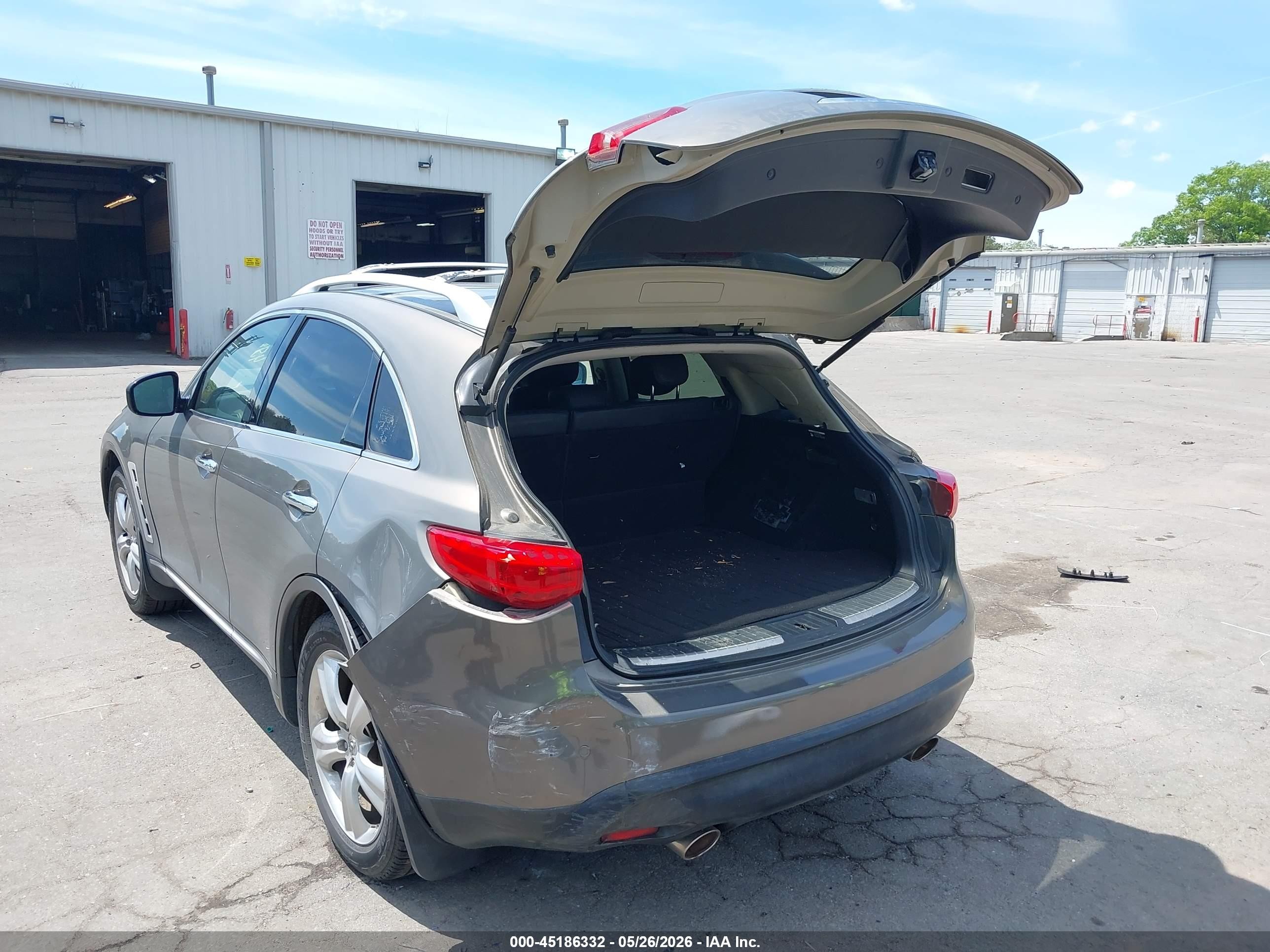 2010 Infiniti Fx35   Gray vin: JN8AS1MW1AM854965
