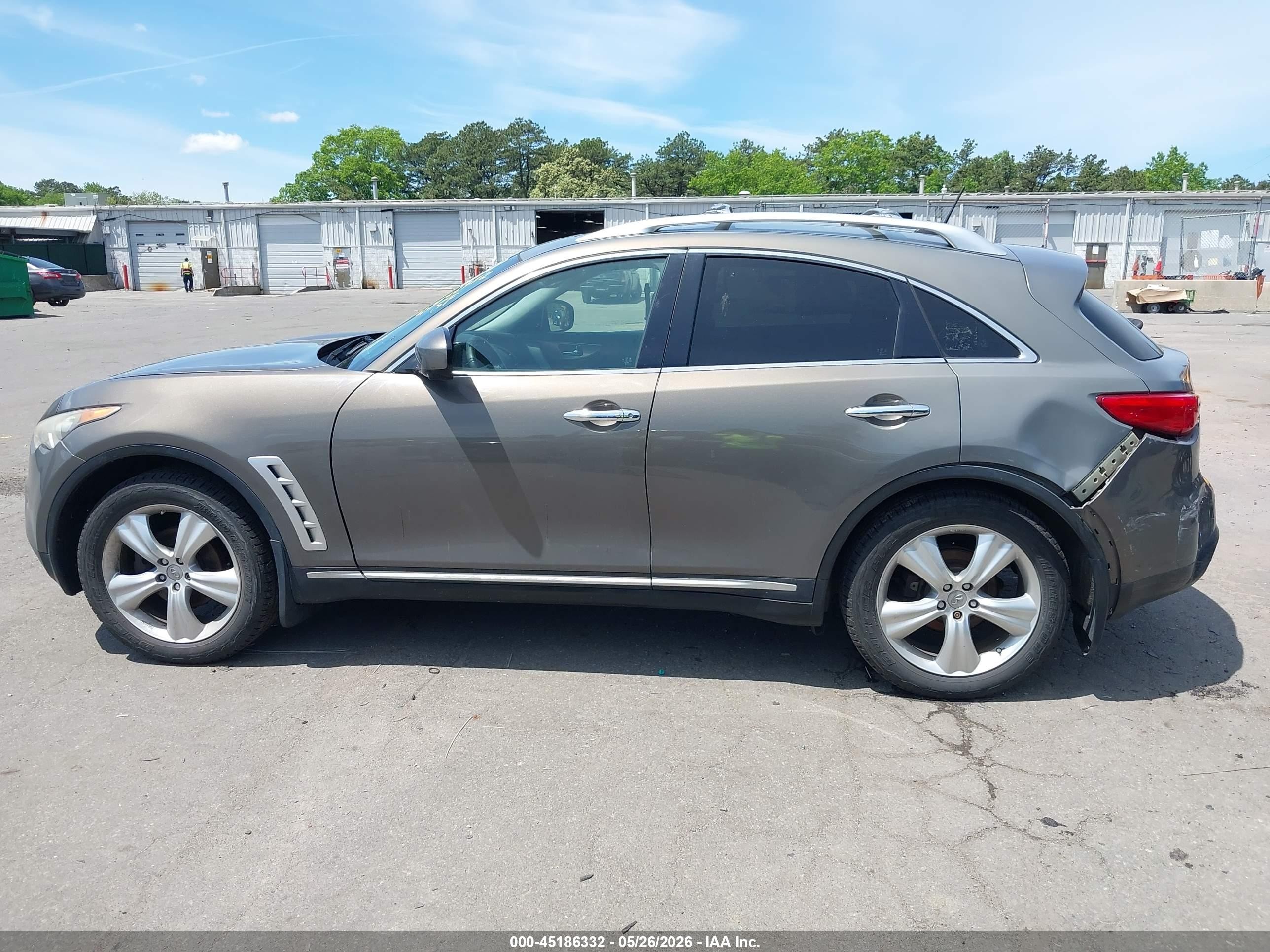 2010 Infiniti Fx35   Gray vin: JN8AS1MW1AM854965
