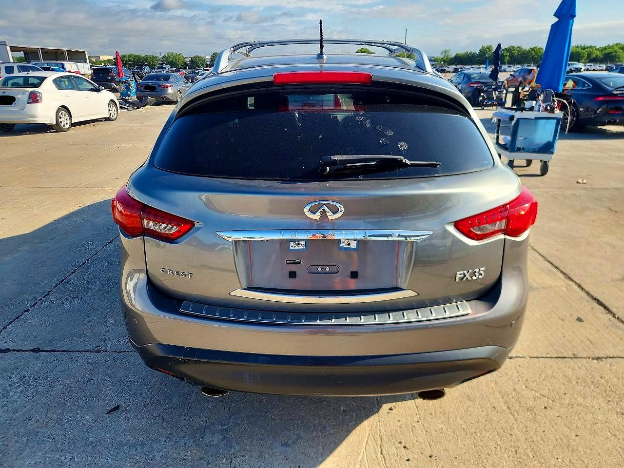 2012 Infiniti Fx35 Base Gray vin: JN8AS1MW1CM153894