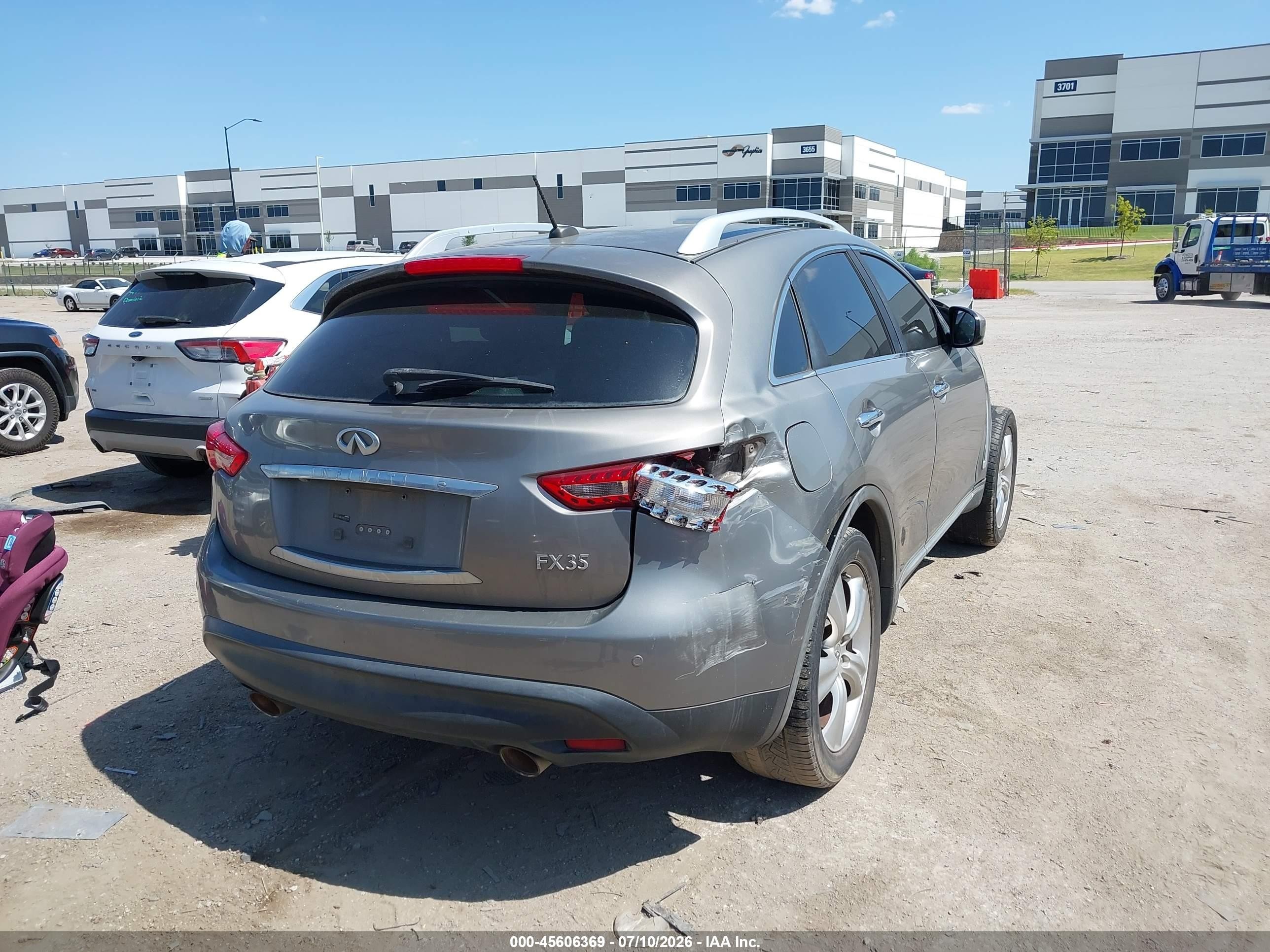 2011 Infiniti Fx35   Gray vin: JN8AS1MW2BM730740