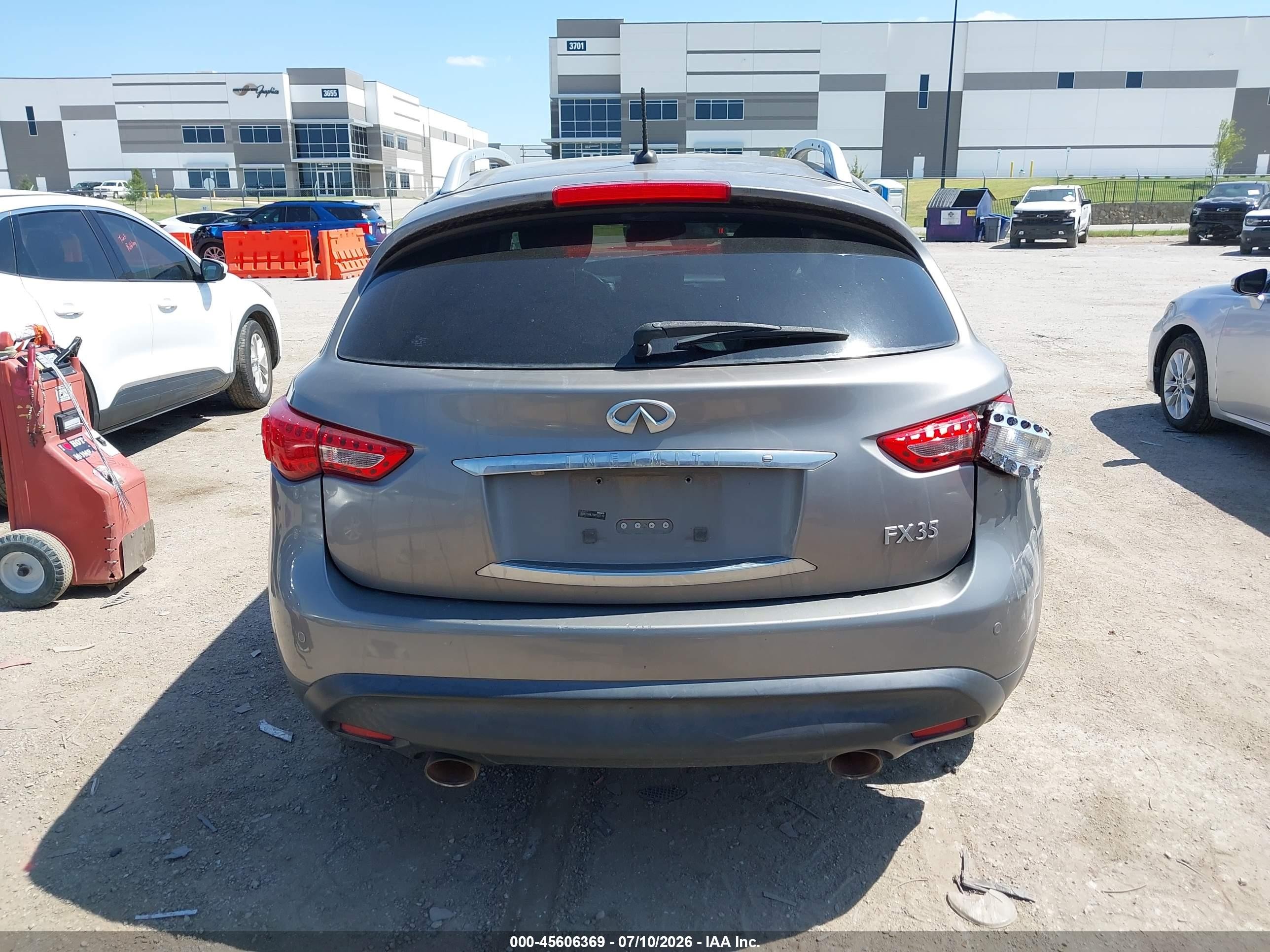 2011 Infiniti Fx35   Gray vin: JN8AS1MW2BM730740