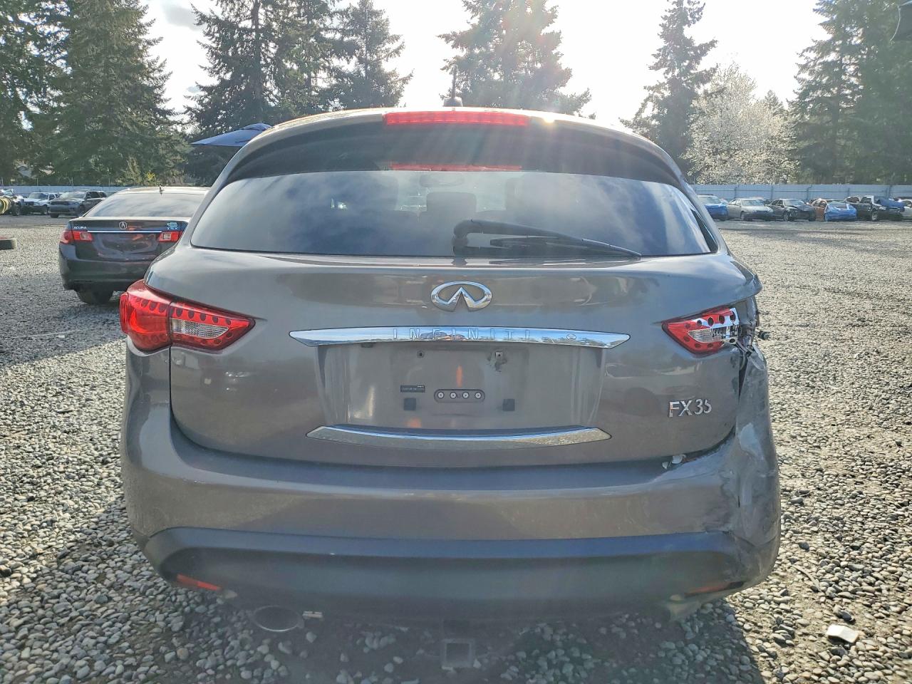 2011 Infiniti Fx35 Base Gray vin: JN8AS1MW2BM731659