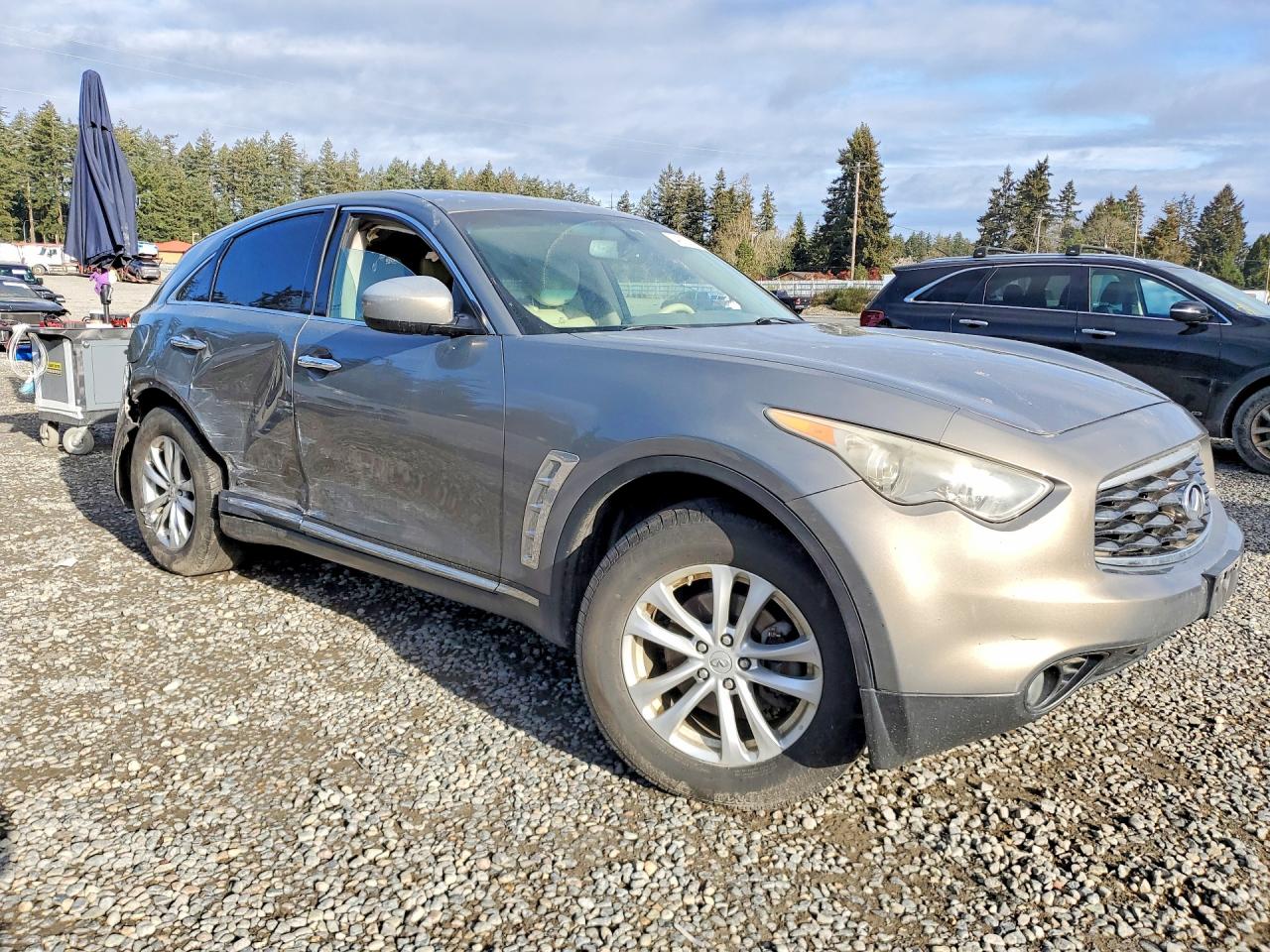 2011 Infiniti Fx35 Base Gray vin: JN8AS1MW2BM731659