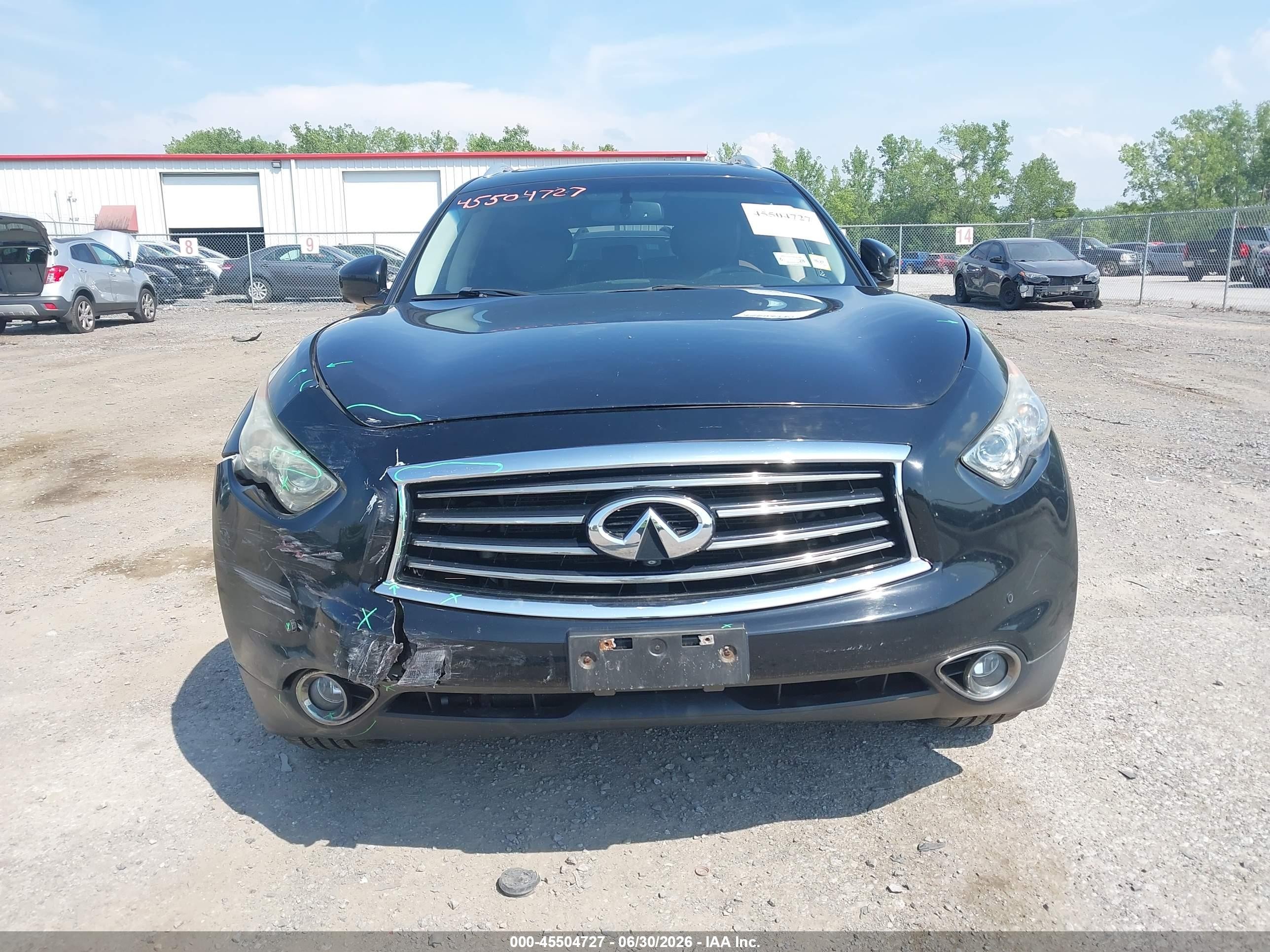 2012 Infiniti Fx35   Black vin: JN8AS1MW2CM151314