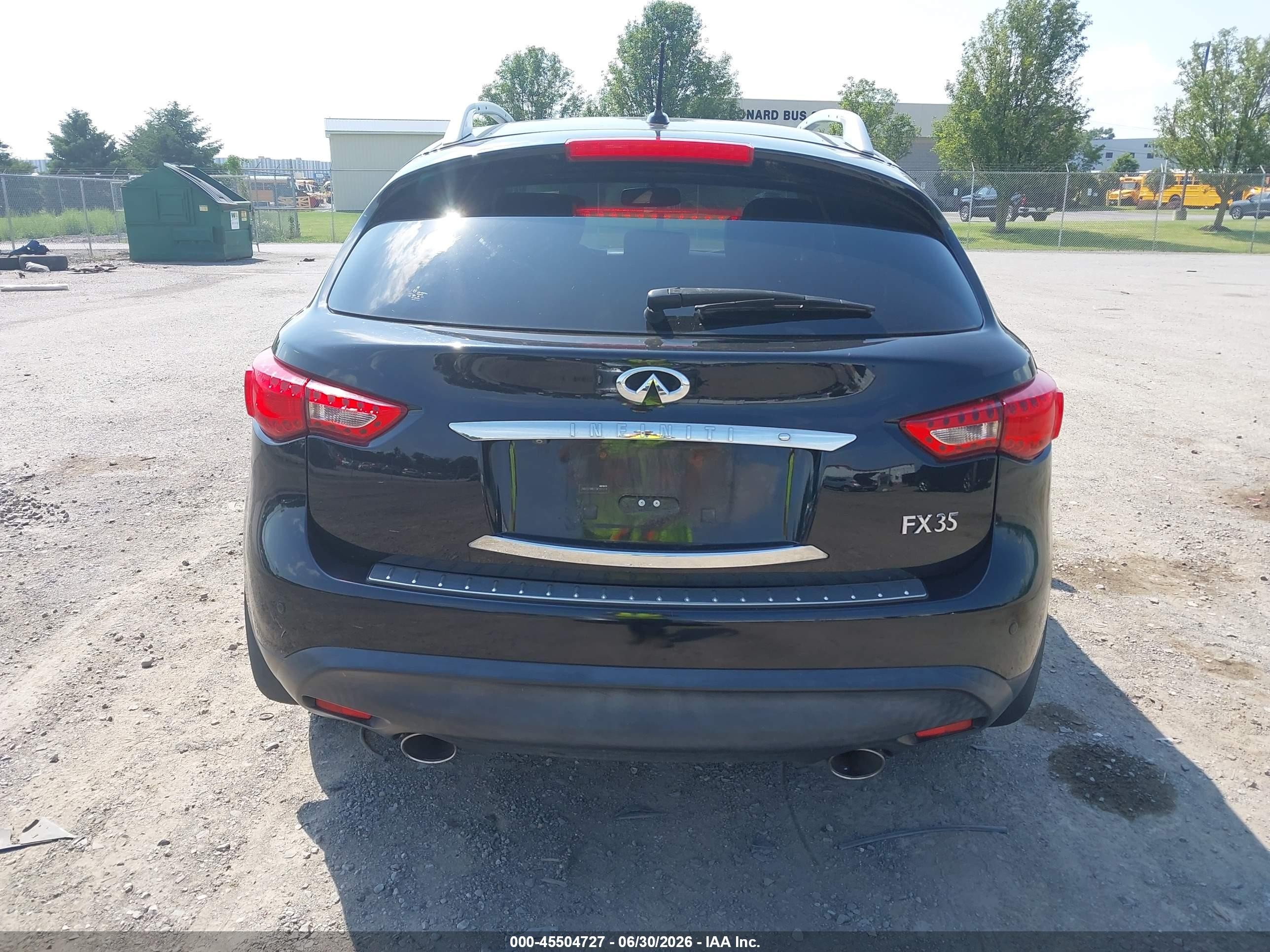 2012 Infiniti Fx35   Black vin: JN8AS1MW2CM151314