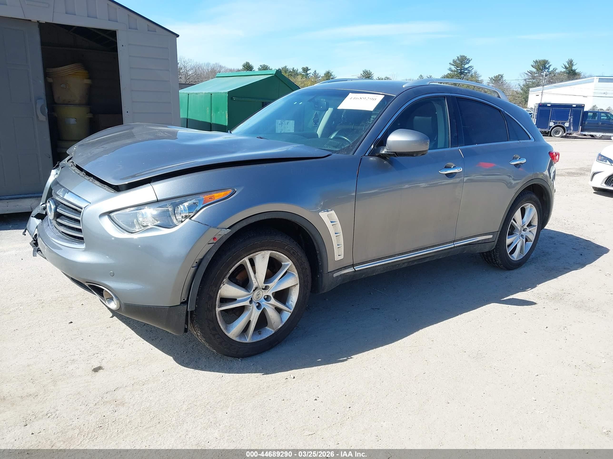 2012 Infiniti Fx35   Blue vin: JN8AS1MW2CM155234