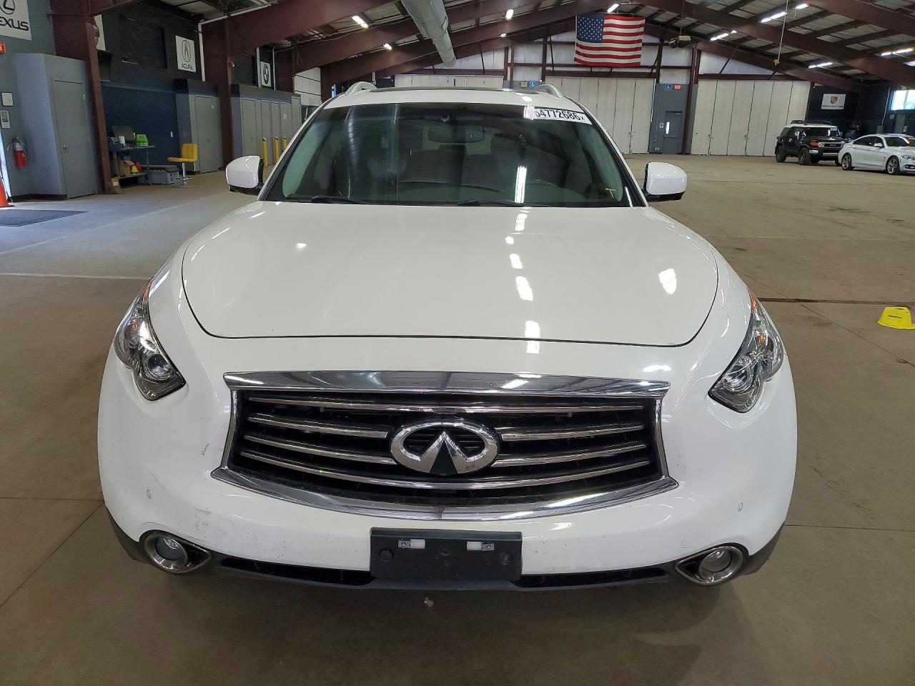 2012 Infiniti Fx35 Base White vin: JN8AS1MW2CM155394