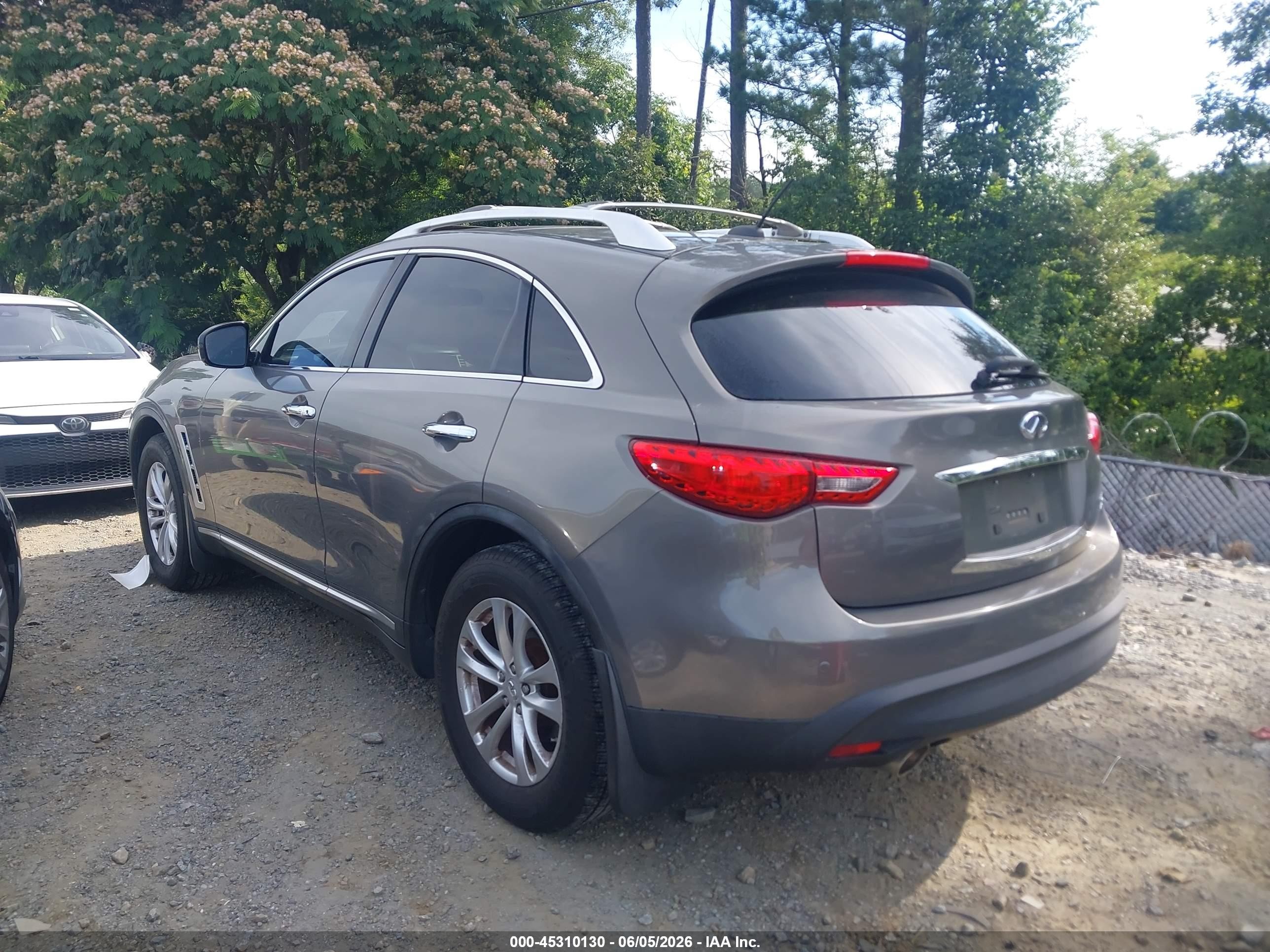 2010 Infiniti Fx35   Gray vin: JN8AS1MW3AM850920