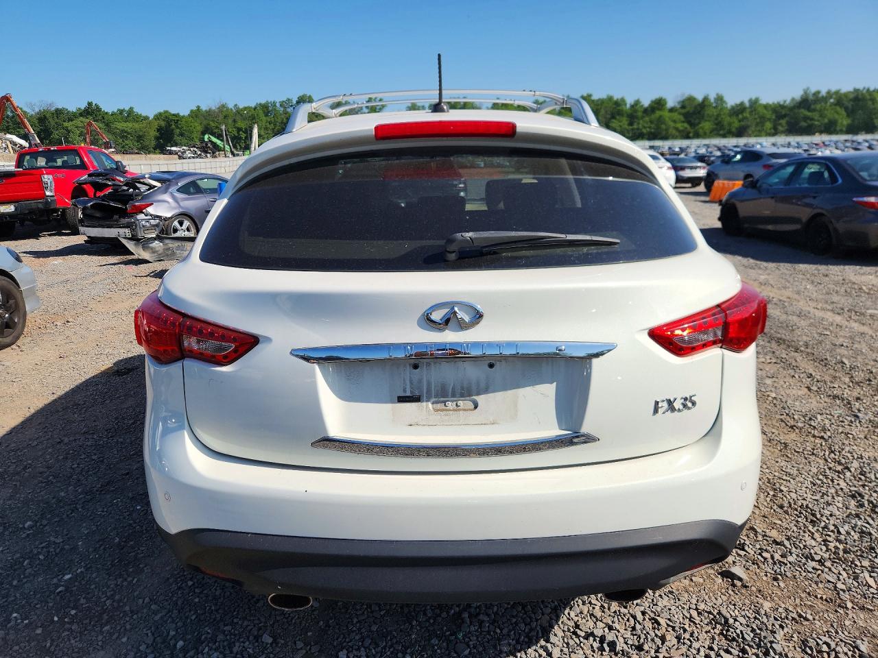 2011 Infiniti Fx35 Base White vin: JN8AS1MW3BM733517