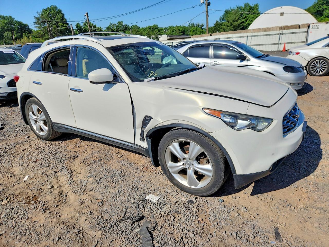 2011 Infiniti Fx35 Base White vin: JN8AS1MW3BM733517