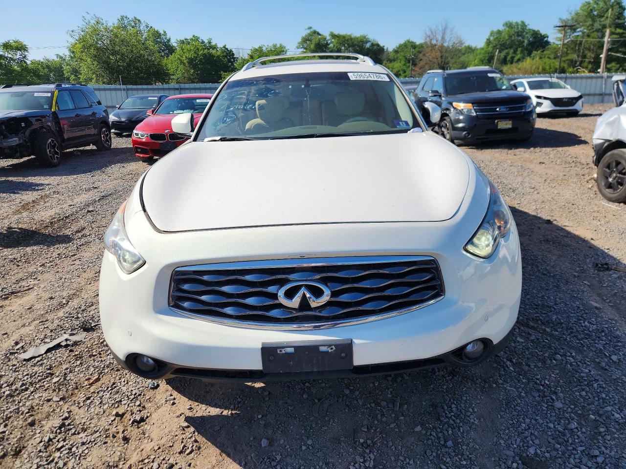 2011 Infiniti Fx35 Base White vin: JN8AS1MW3BM733517