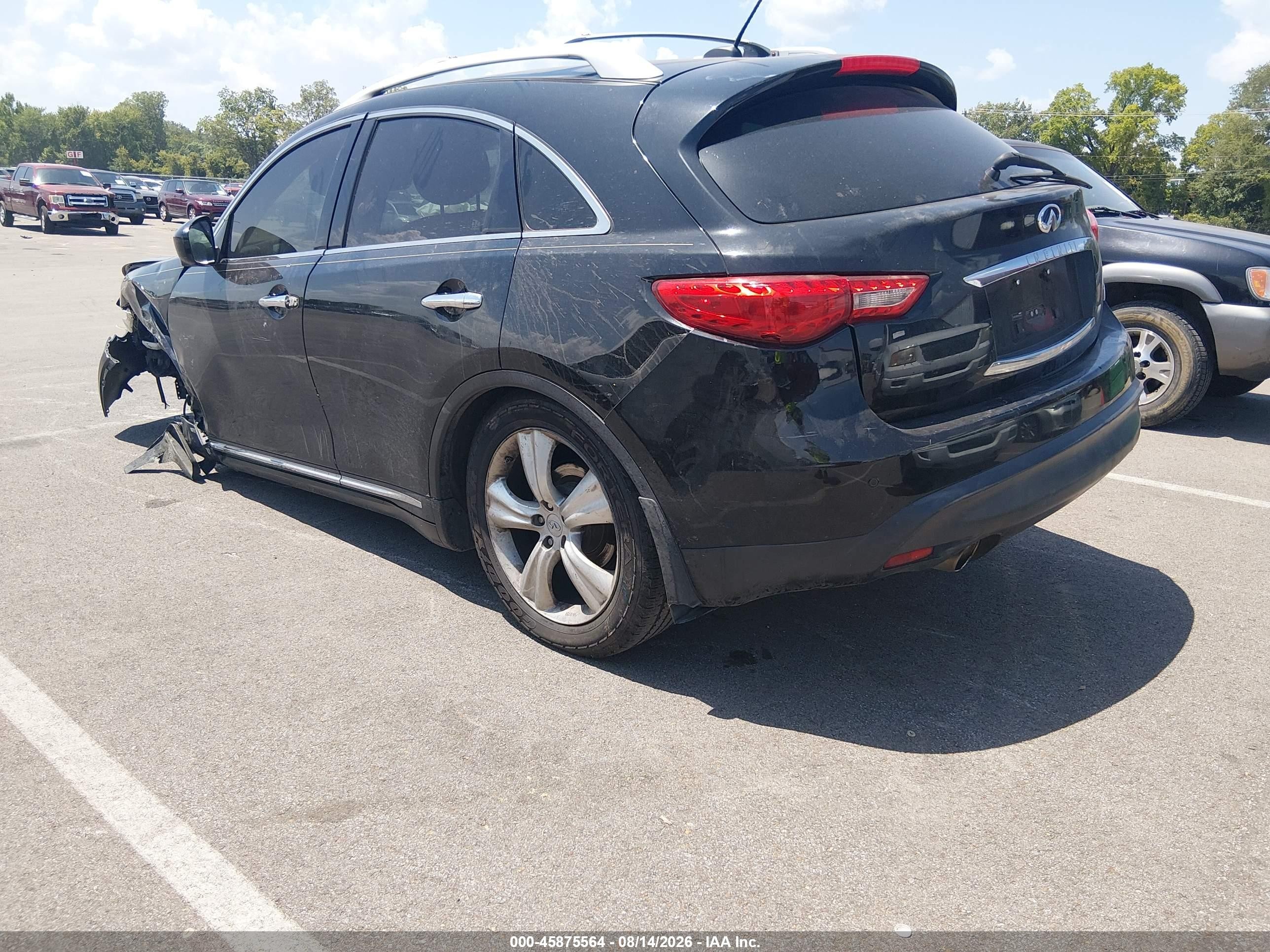 2011 Infiniti Fx35 Черный vin: JN8AS1MW3BM733582
