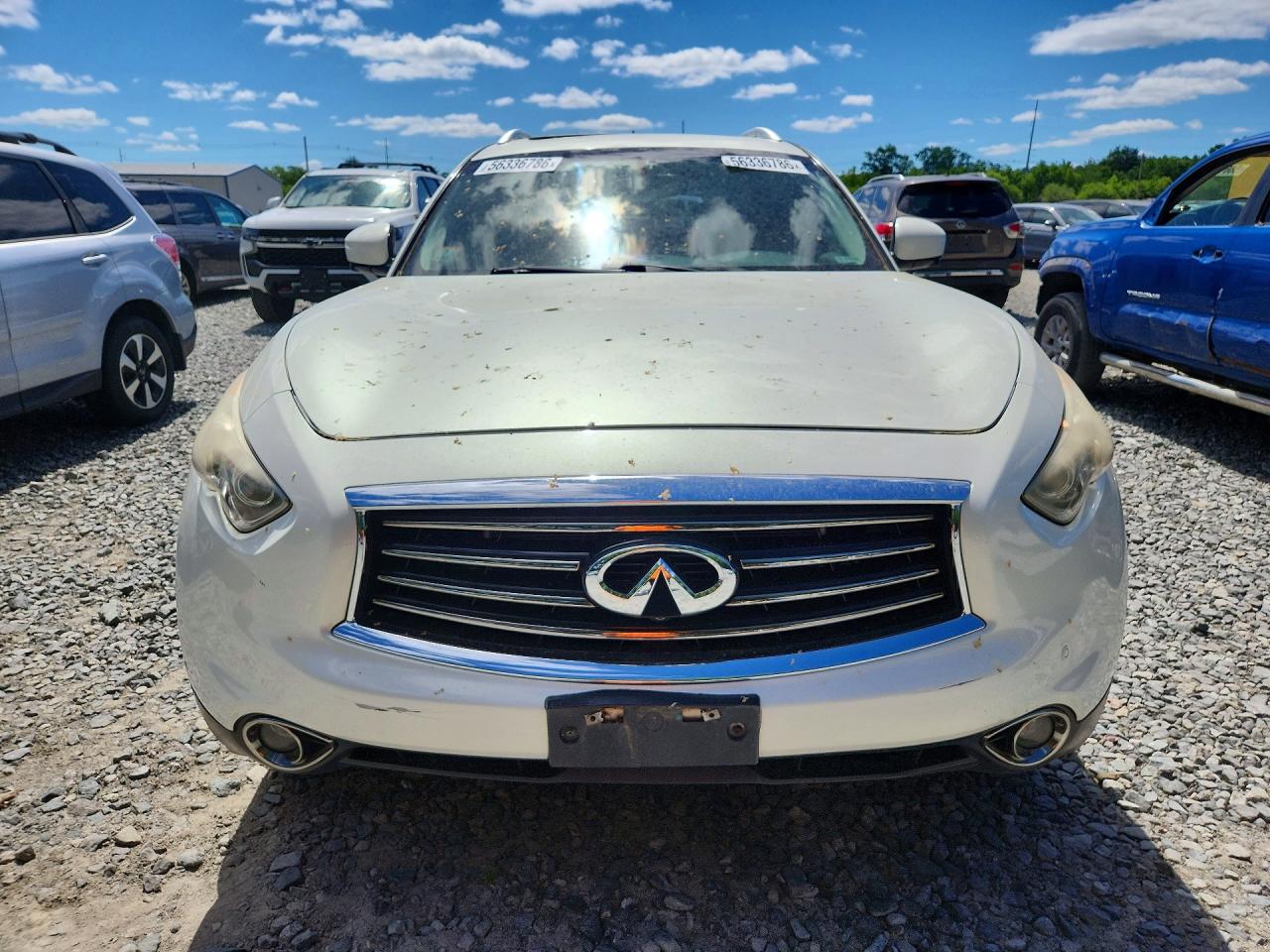 2012 Infiniti Fx35 Base White vin: JN8AS1MW3CM153590