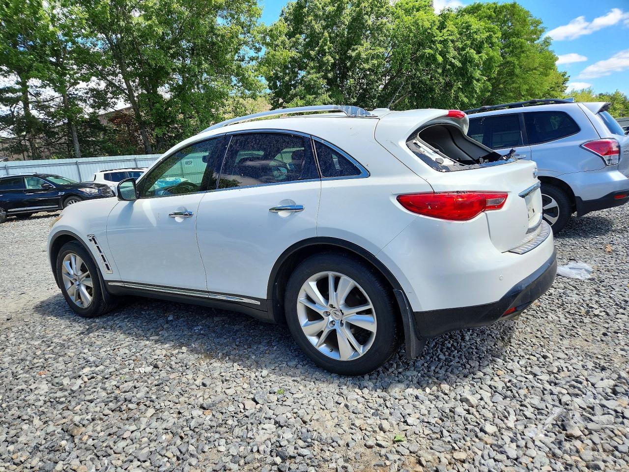 2012 Infiniti Fx35 Base White vin: JN8AS1MW3CM153590