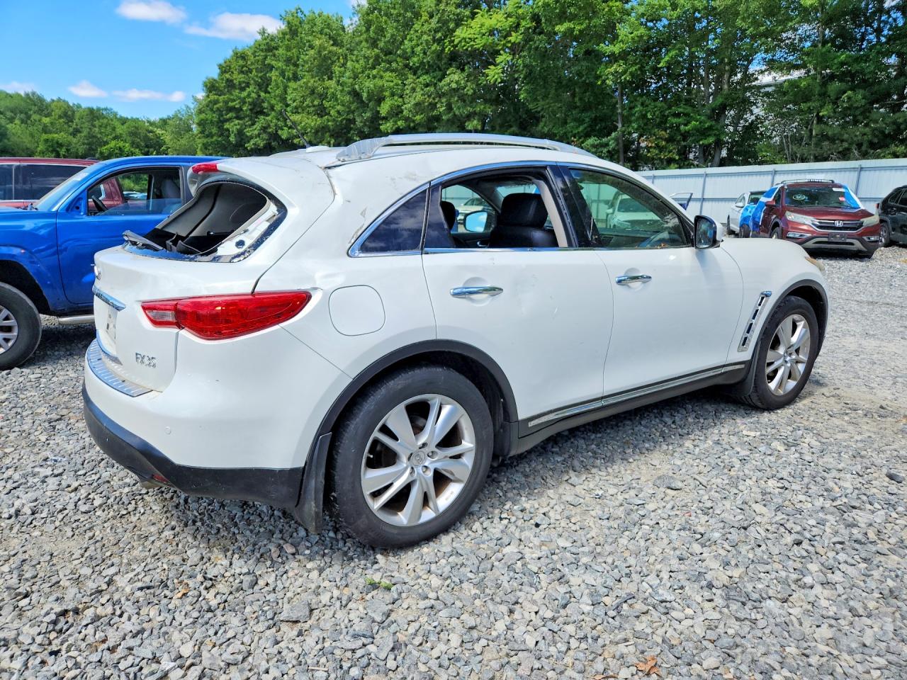 2012 Infiniti Fx35 Base White vin: JN8AS1MW3CM153590