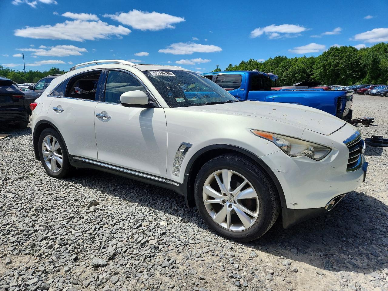 2012 Infiniti Fx35 Base White vin: JN8AS1MW3CM153590