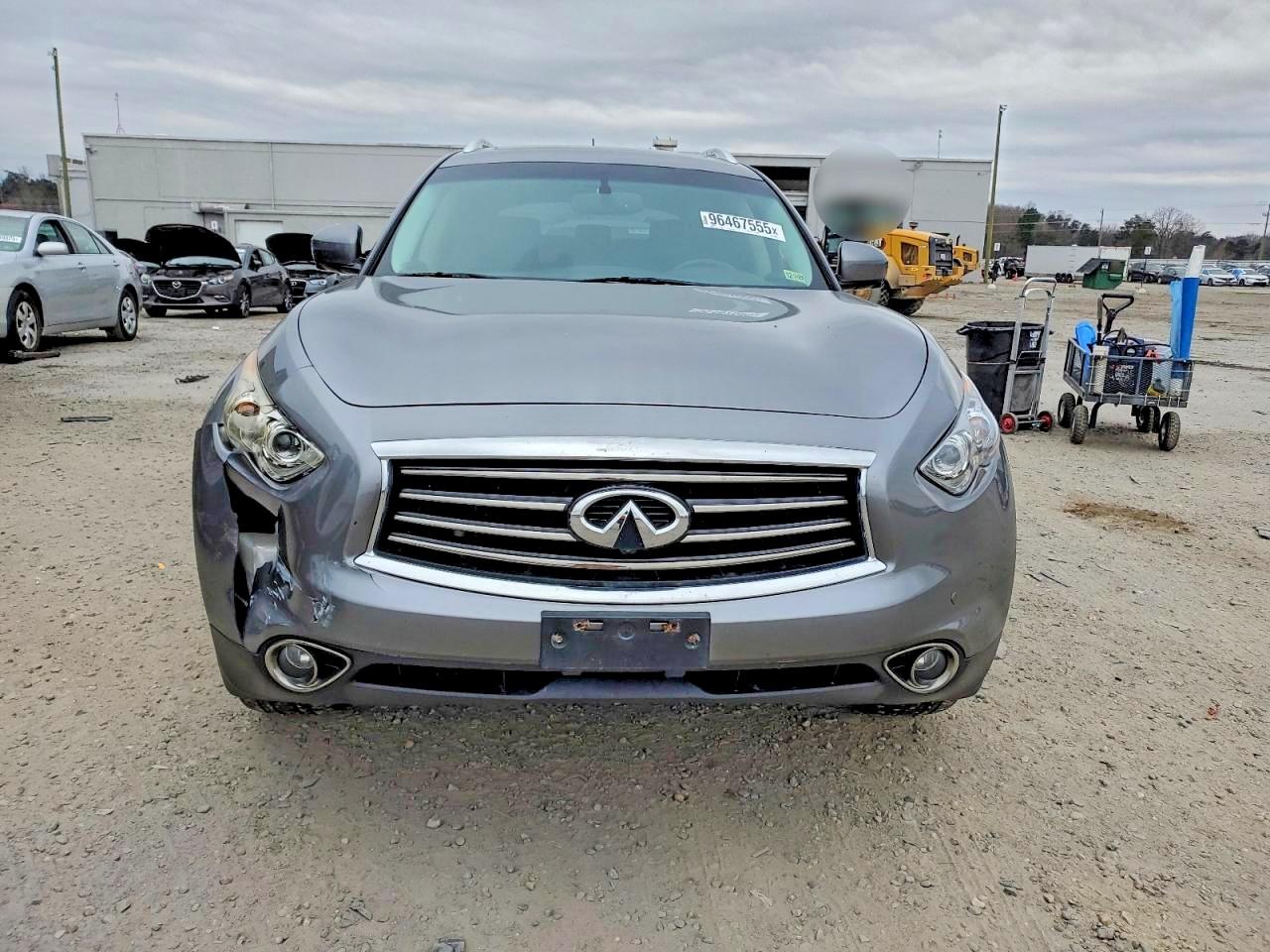 2012 Infiniti Fx35 Gray vin: JN8AS1MW3CM153864
