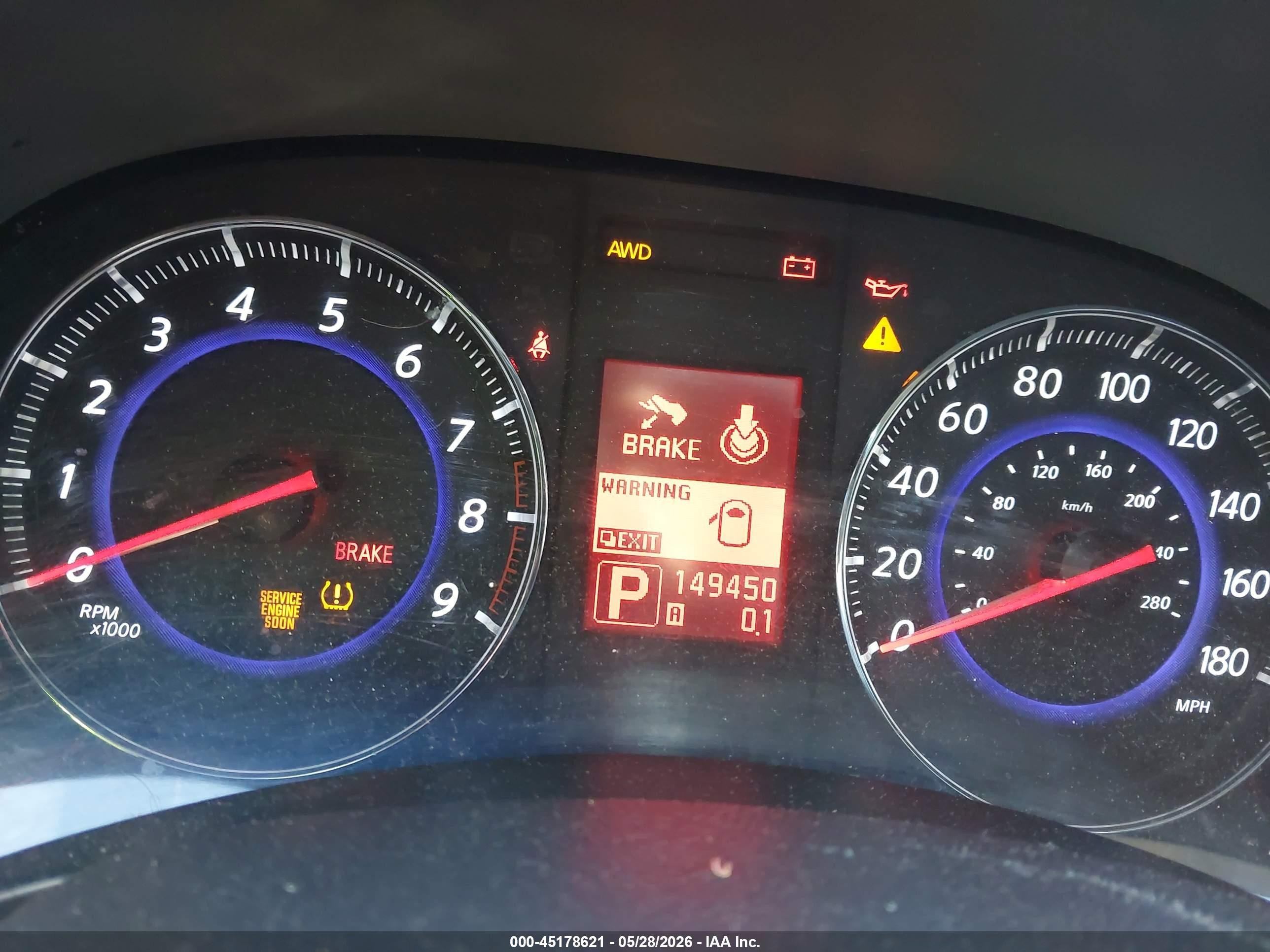 2011 Infiniti Fx35   Purple vin: JN8AS1MW4BM730626
