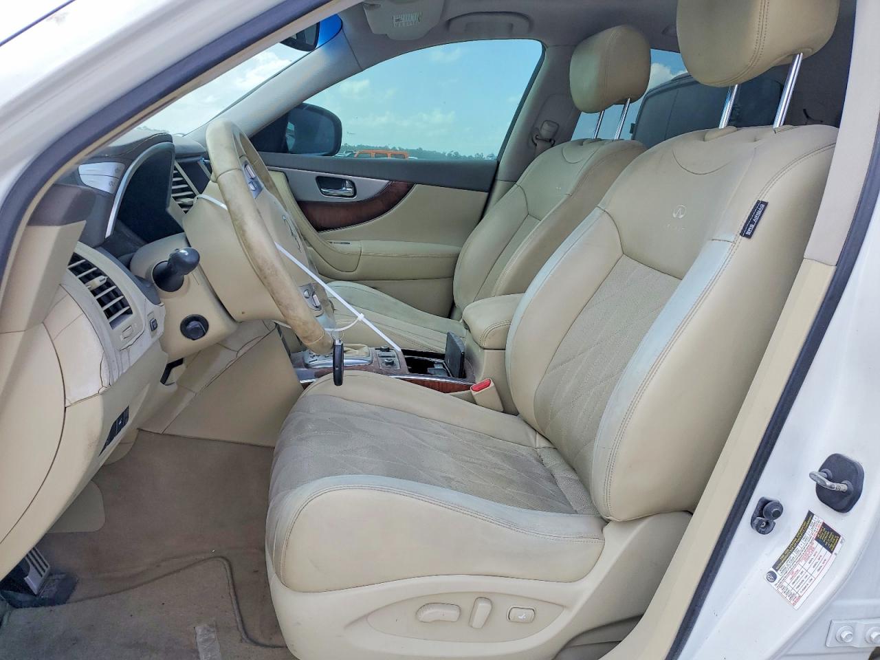 2012 Infiniti Fx35 Base White vin: JN8AS1MW4CM151993