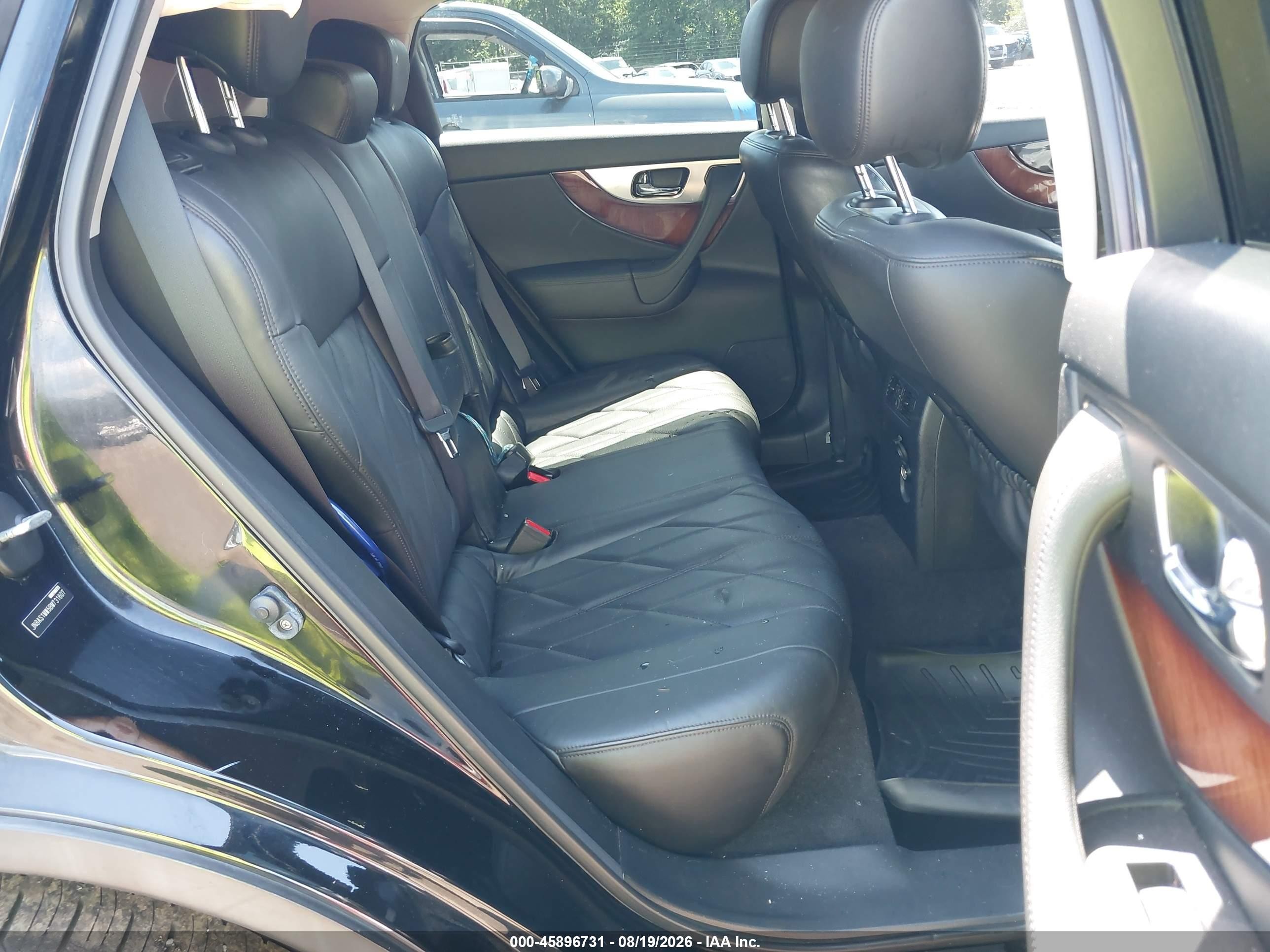 2011 Infiniti Fx35   Black vin: JN8AS1MW5BM731607