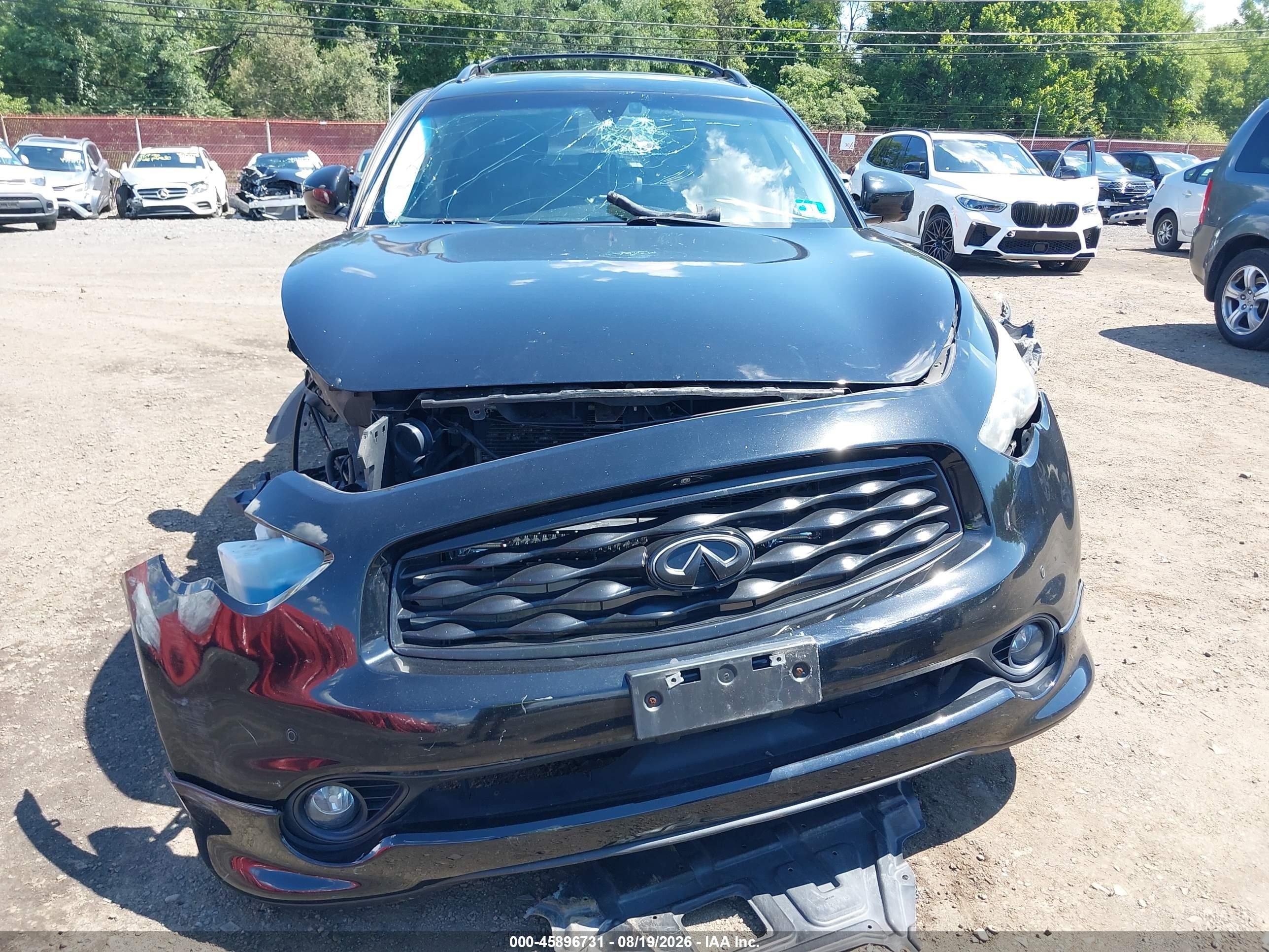 2011 Infiniti Fx35   Black vin: JN8AS1MW5BM731607