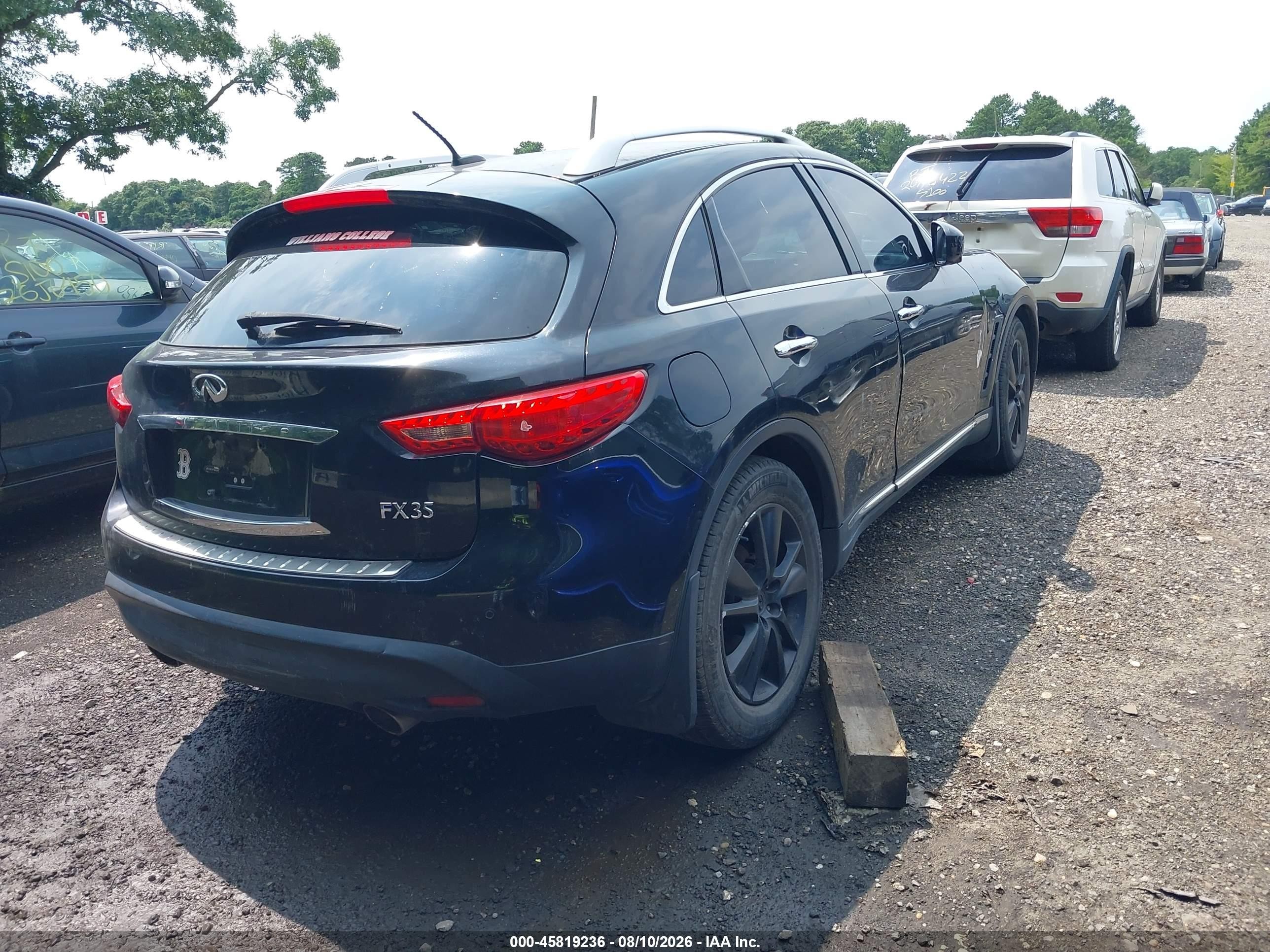 2012 Infiniti Fx35 Black vin: JN8AS1MW5CM152408
