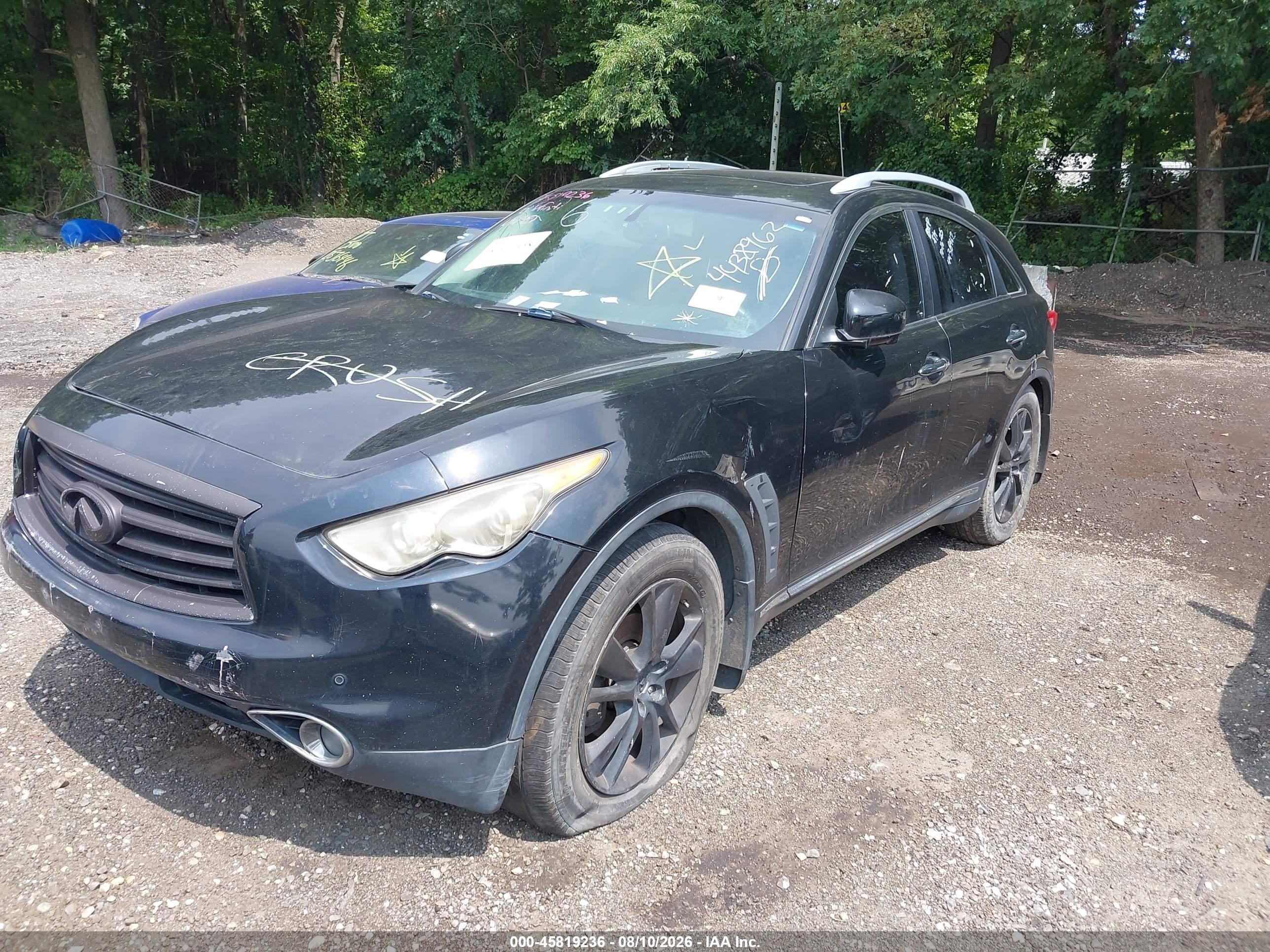 2012 Infiniti Fx35 Black vin: JN8AS1MW5CM152408