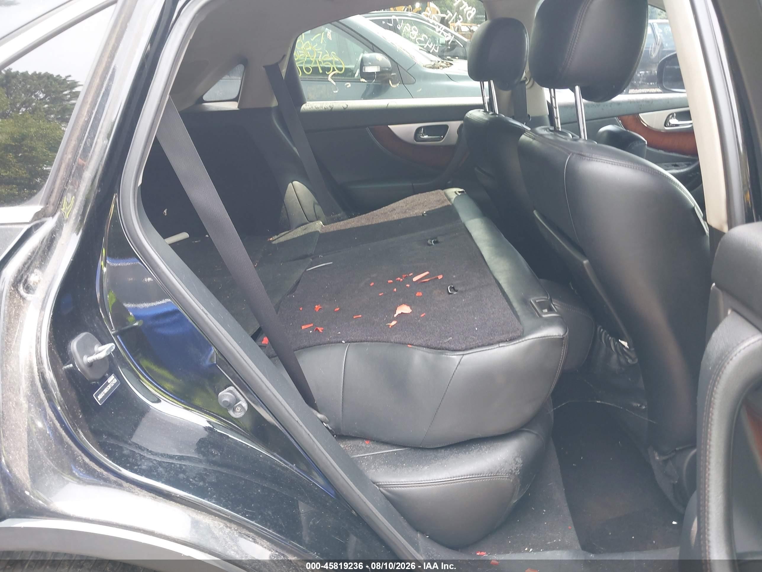 2012 Infiniti Fx35 Black vin: JN8AS1MW5CM152408
