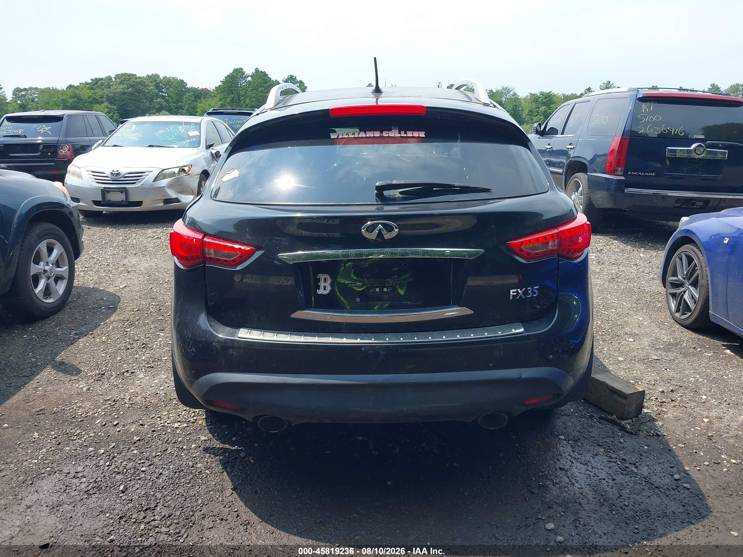 2012 Infiniti Fx35 Black vin: JN8AS1MW5CM152408