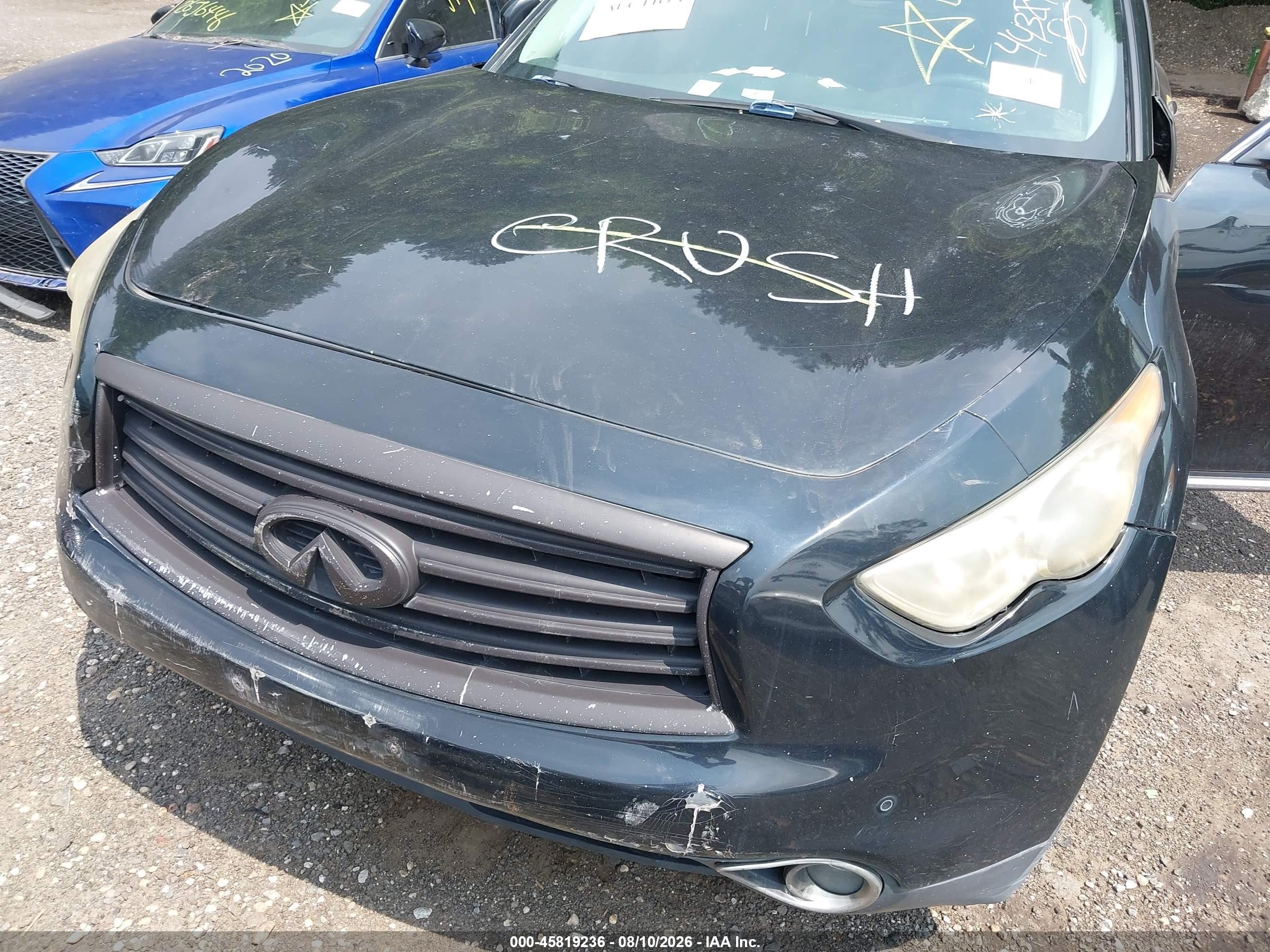 2012 Infiniti Fx35 Black vin: JN8AS1MW5CM152408