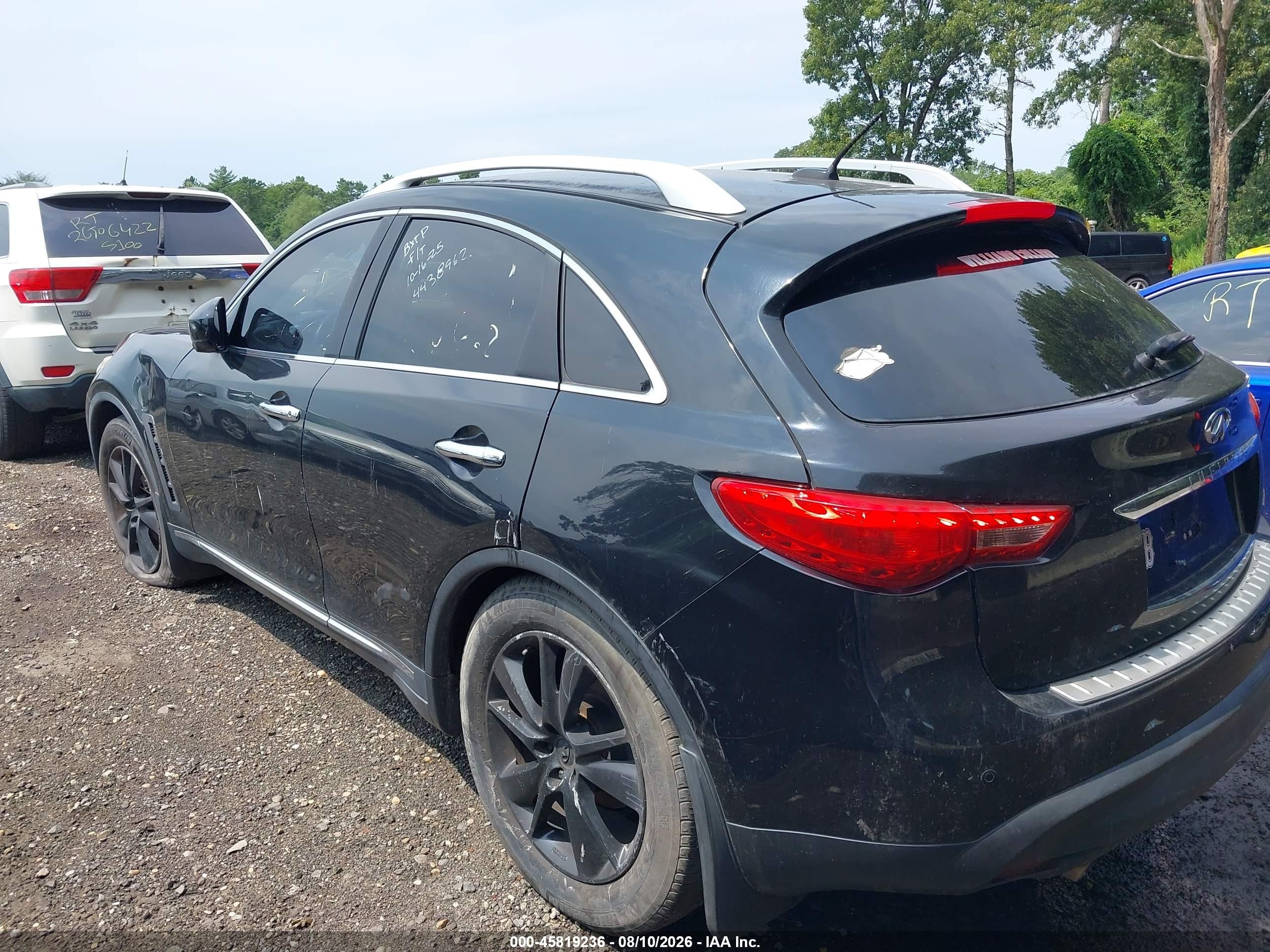 2012 Infiniti Fx35 Black vin: JN8AS1MW5CM152408