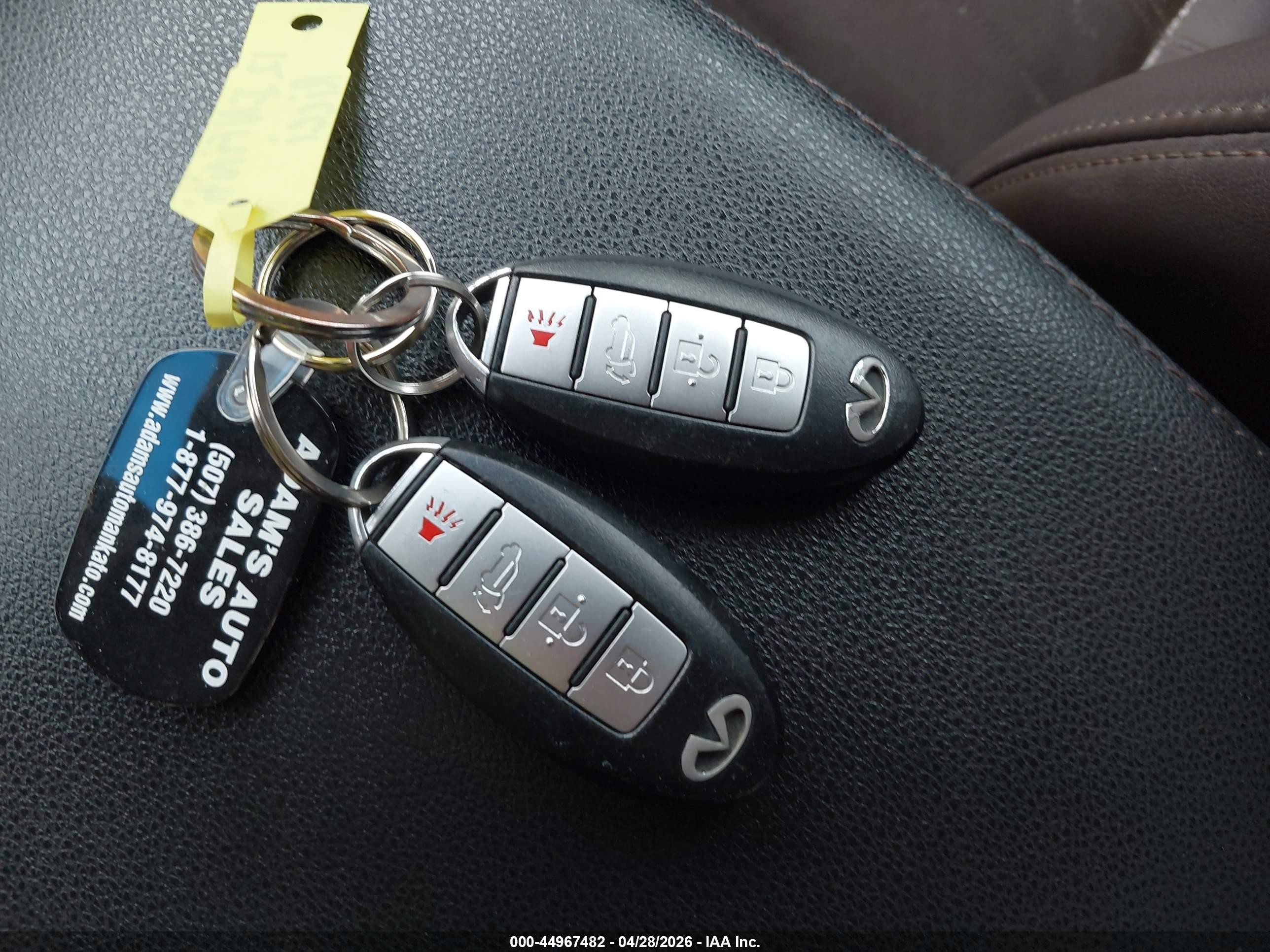 2012 Infiniti Fx35   White vin: JN8AS1MW5CM154854