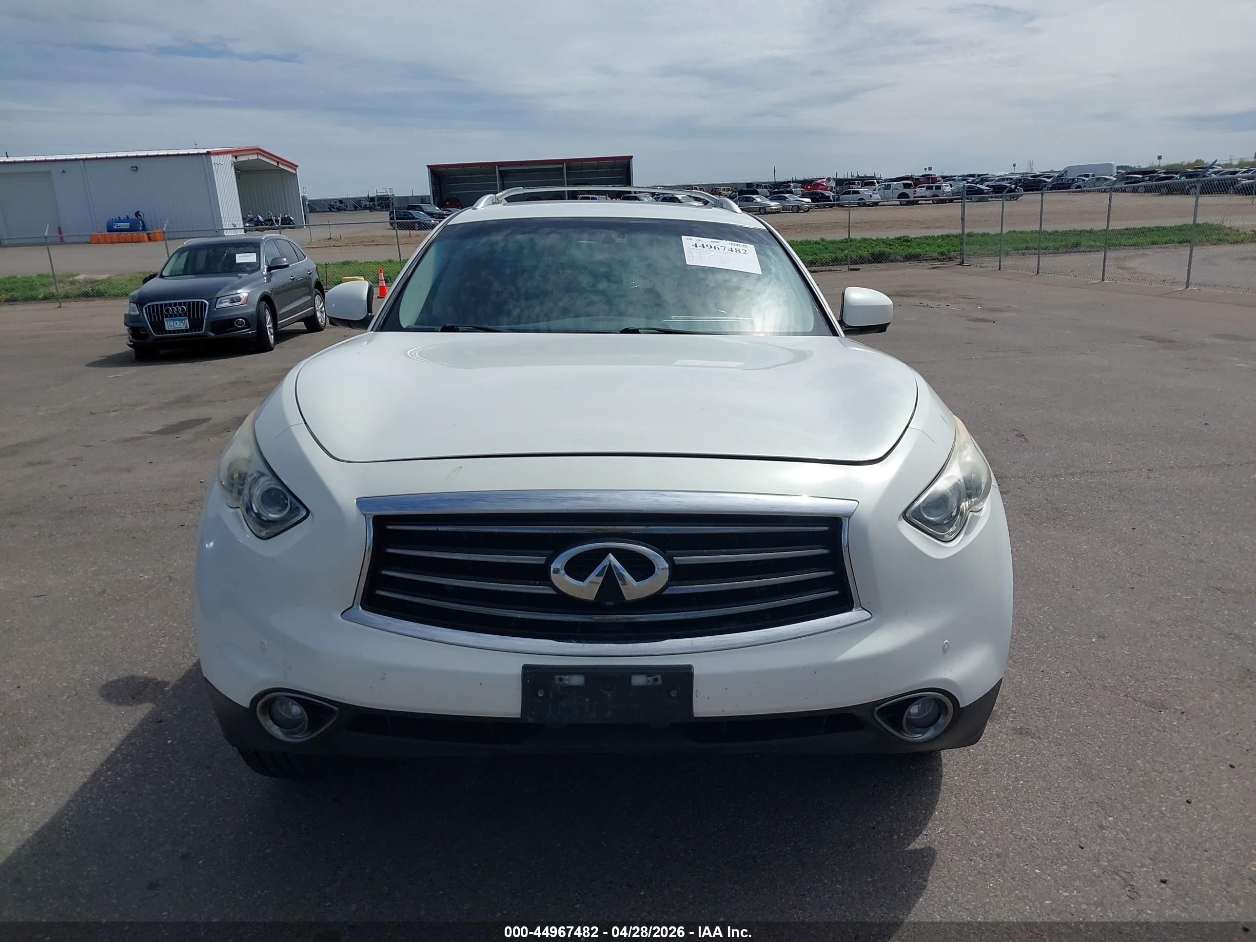 2012 Infiniti Fx35   White vin: JN8AS1MW5CM154854