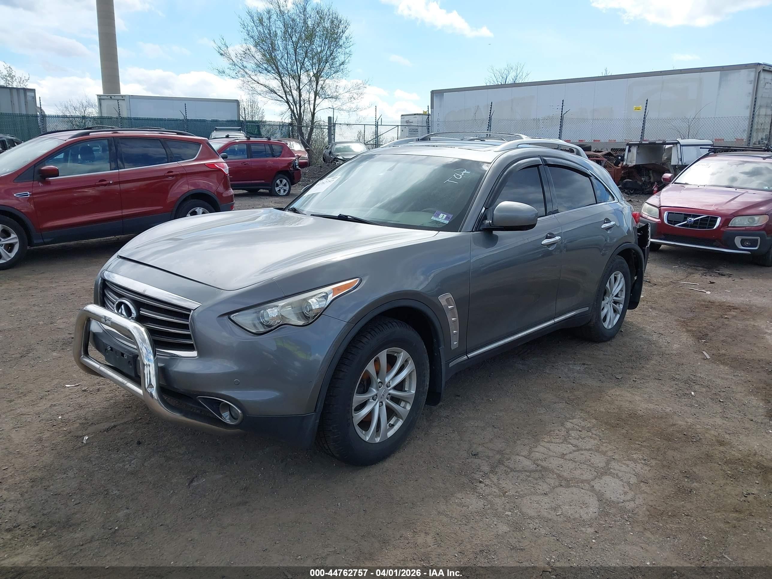 2012 Infiniti Fx35 Gray vin: JN8AS1MW5CM155874