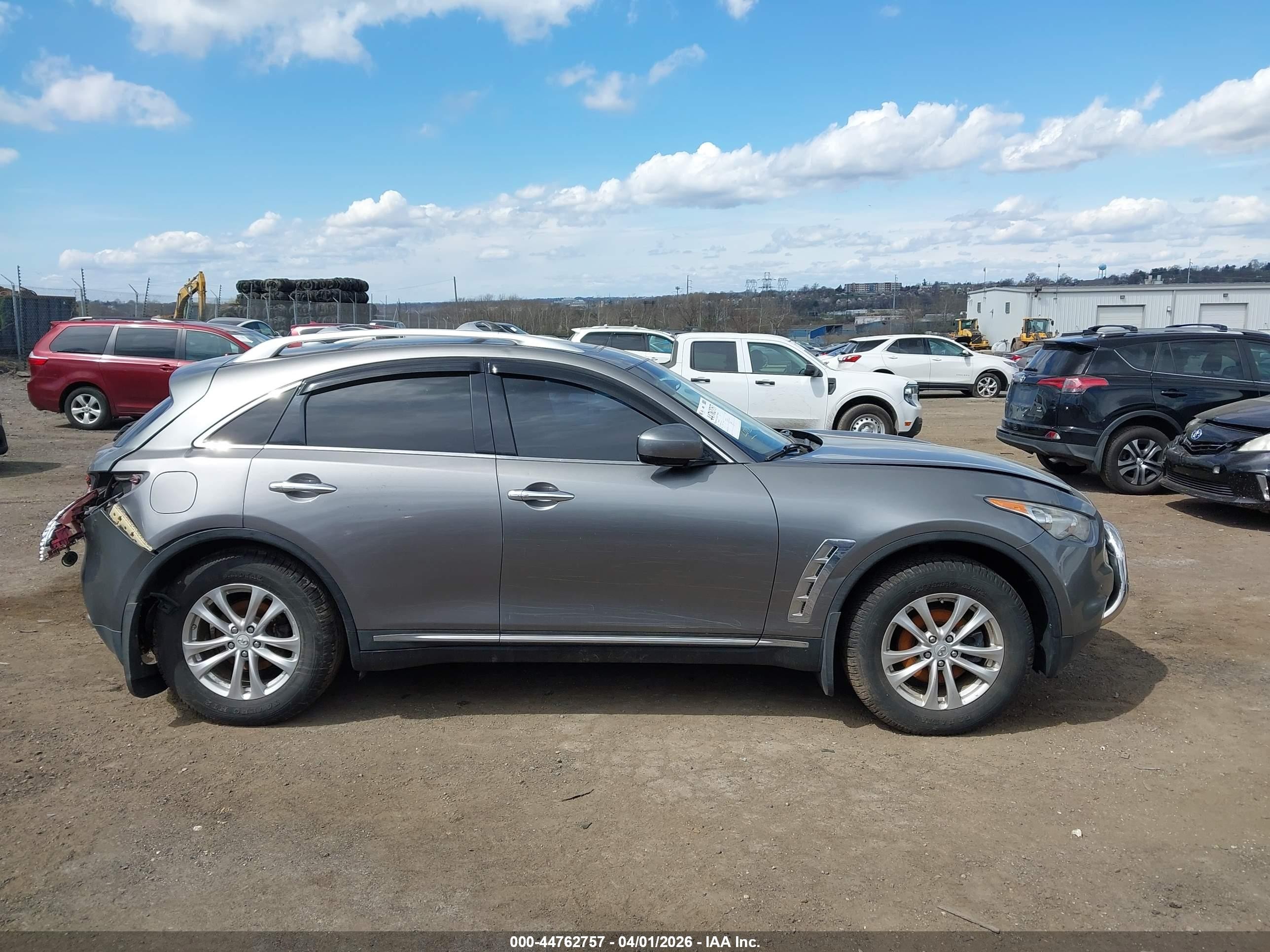 2012 Infiniti Fx35 Gray vin: JN8AS1MW5CM155874