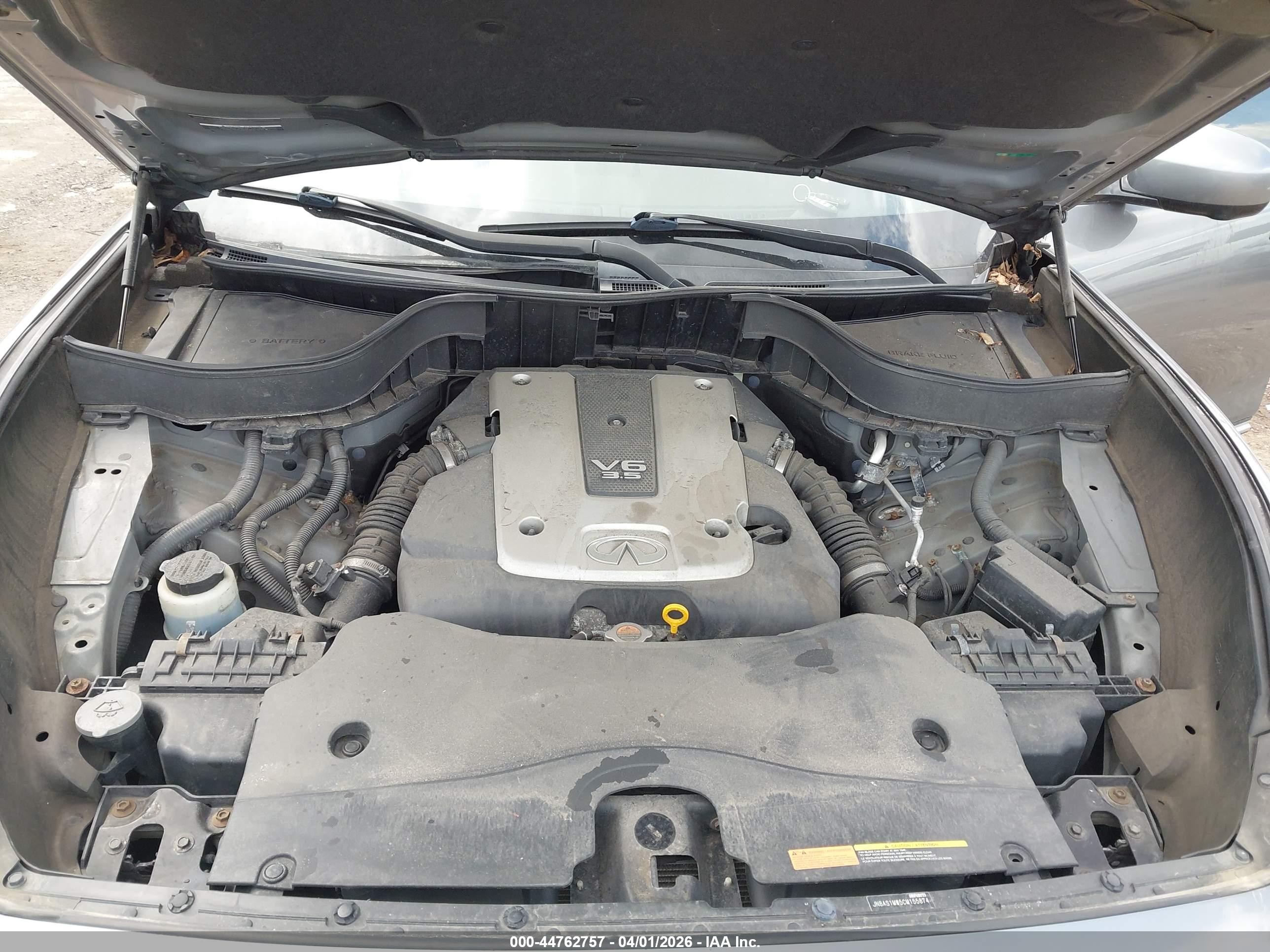 2012 Infiniti Fx35 Gray vin: JN8AS1MW5CM155874