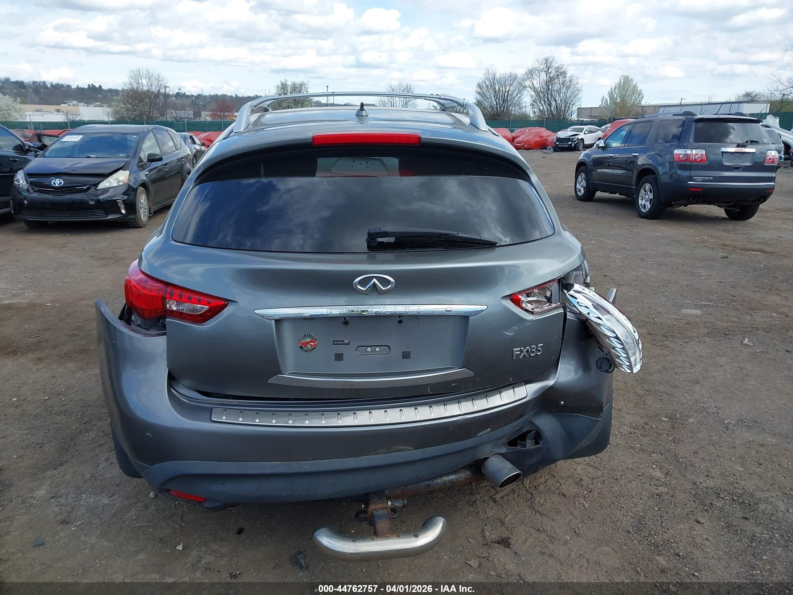 2012 Infiniti Fx35 Gray vin: JN8AS1MW5CM155874