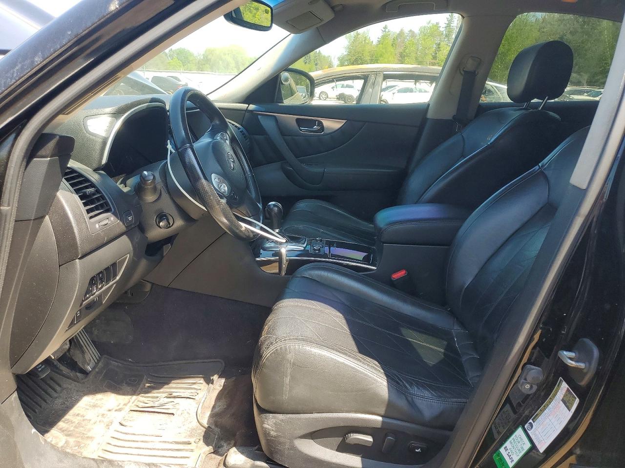 2010 Infiniti Fx35 Base Black vin: JN8AS1MW6AM852578