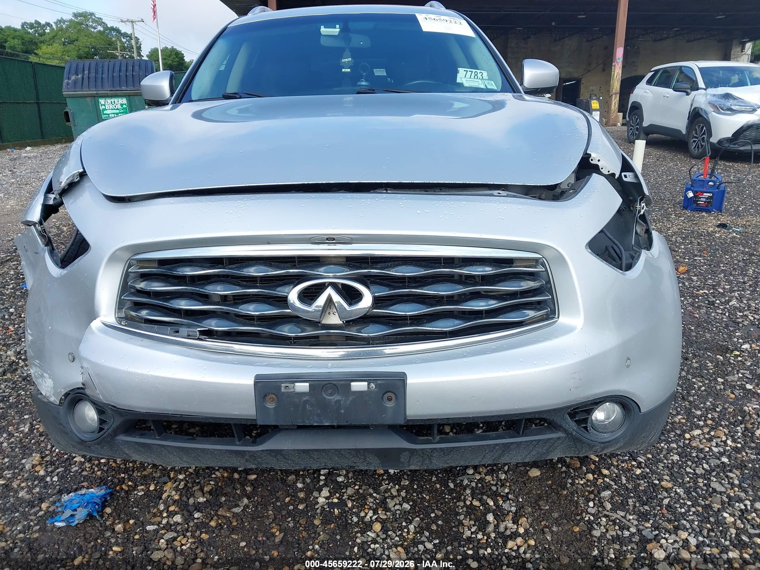 2010 Infiniti Fx35   Silver vin: JN8AS1MW6AM854637