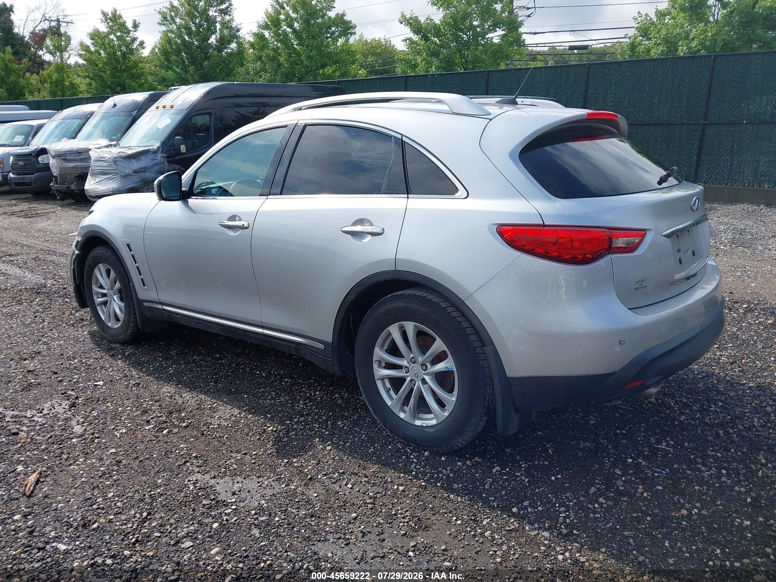 2010 Infiniti Fx35   Silver vin: JN8AS1MW6AM854637