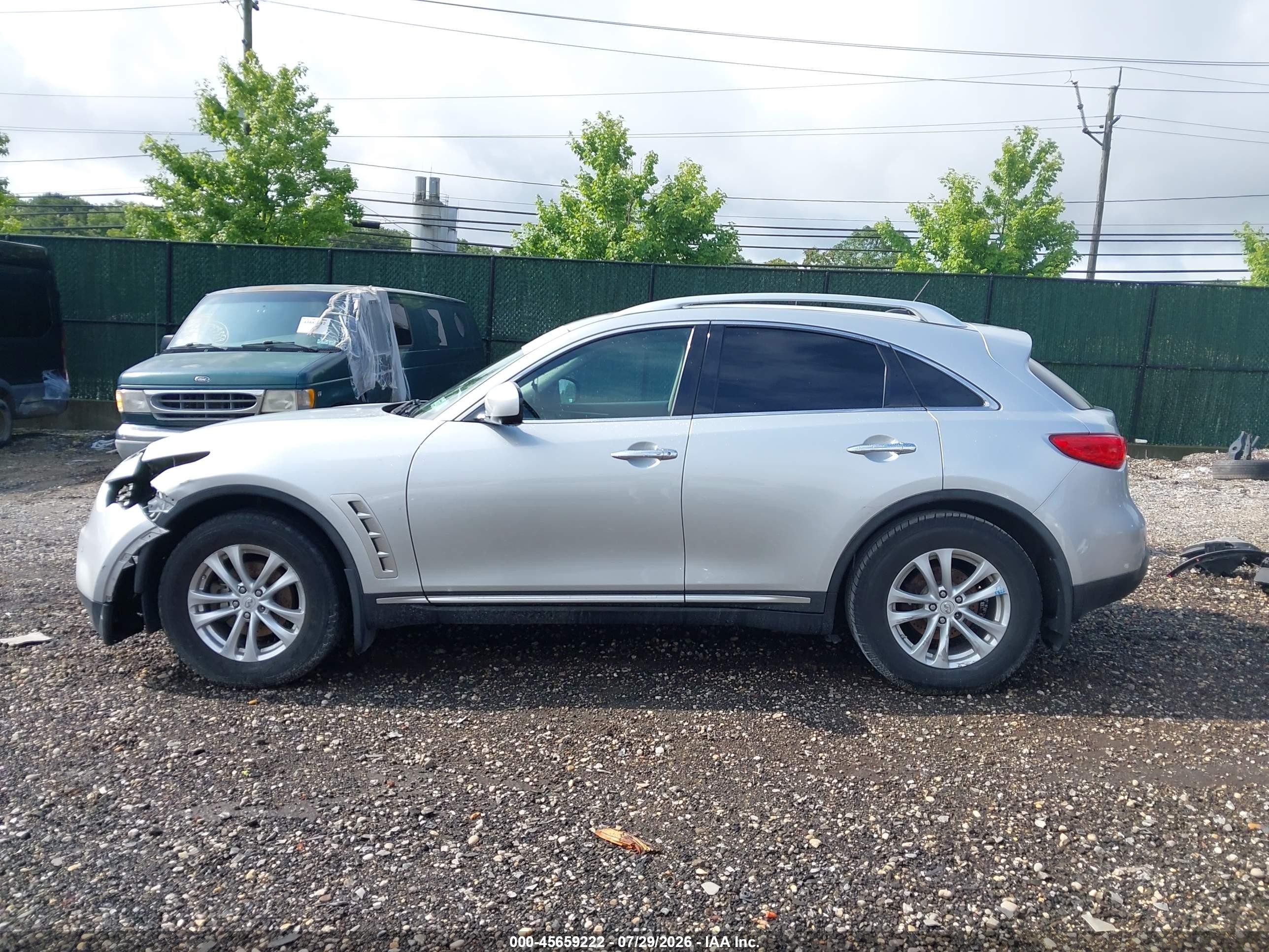 2010 Infiniti Fx35   Silver vin: JN8AS1MW6AM854637