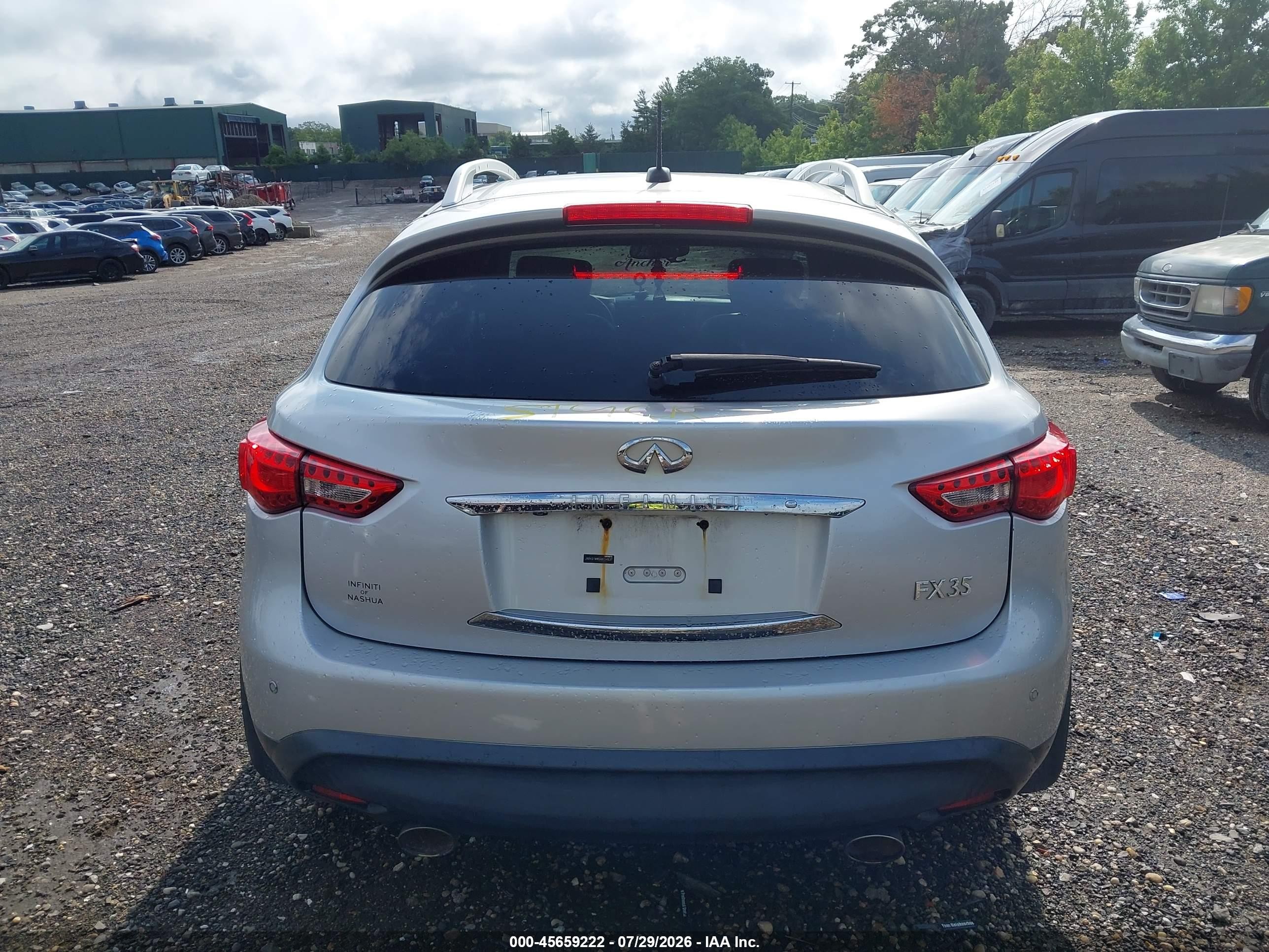 2010 Infiniti Fx35   Silver vin: JN8AS1MW6AM854637