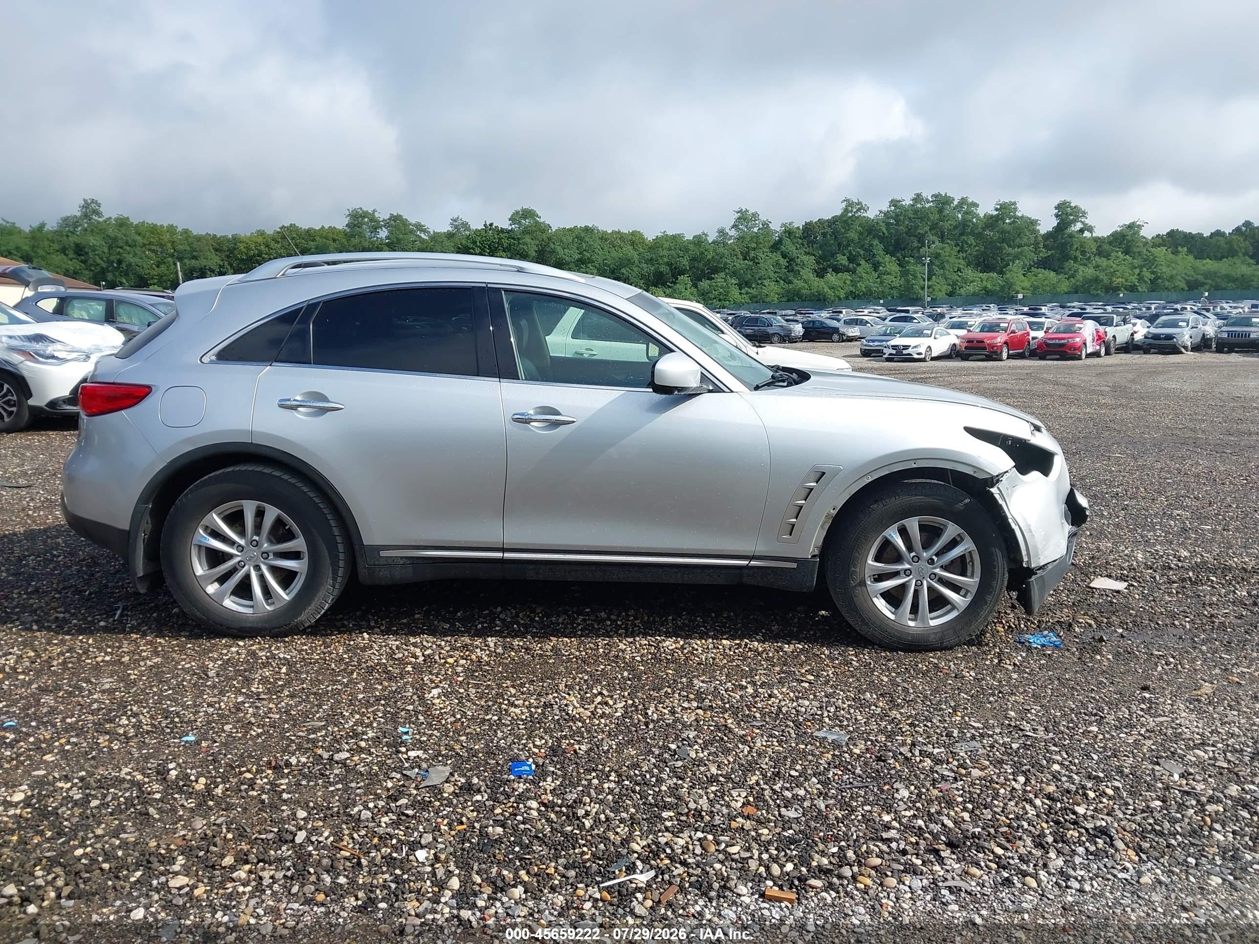 2010 Infiniti Fx35   Silver vin: JN8AS1MW6AM854637