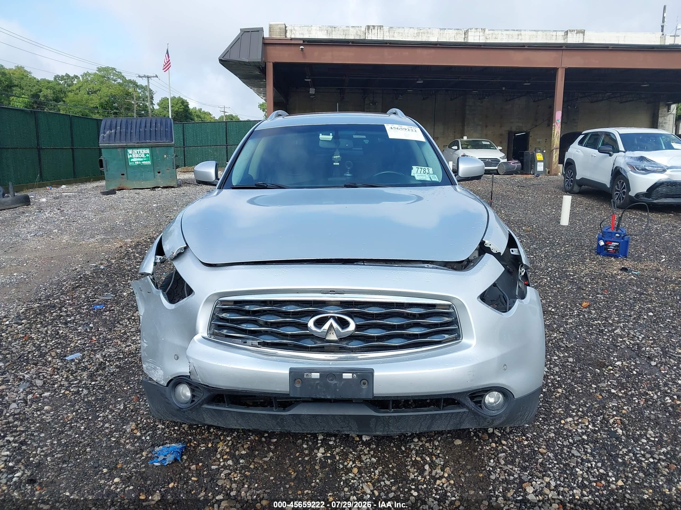 2010 Infiniti Fx35   Silver vin: JN8AS1MW6AM854637