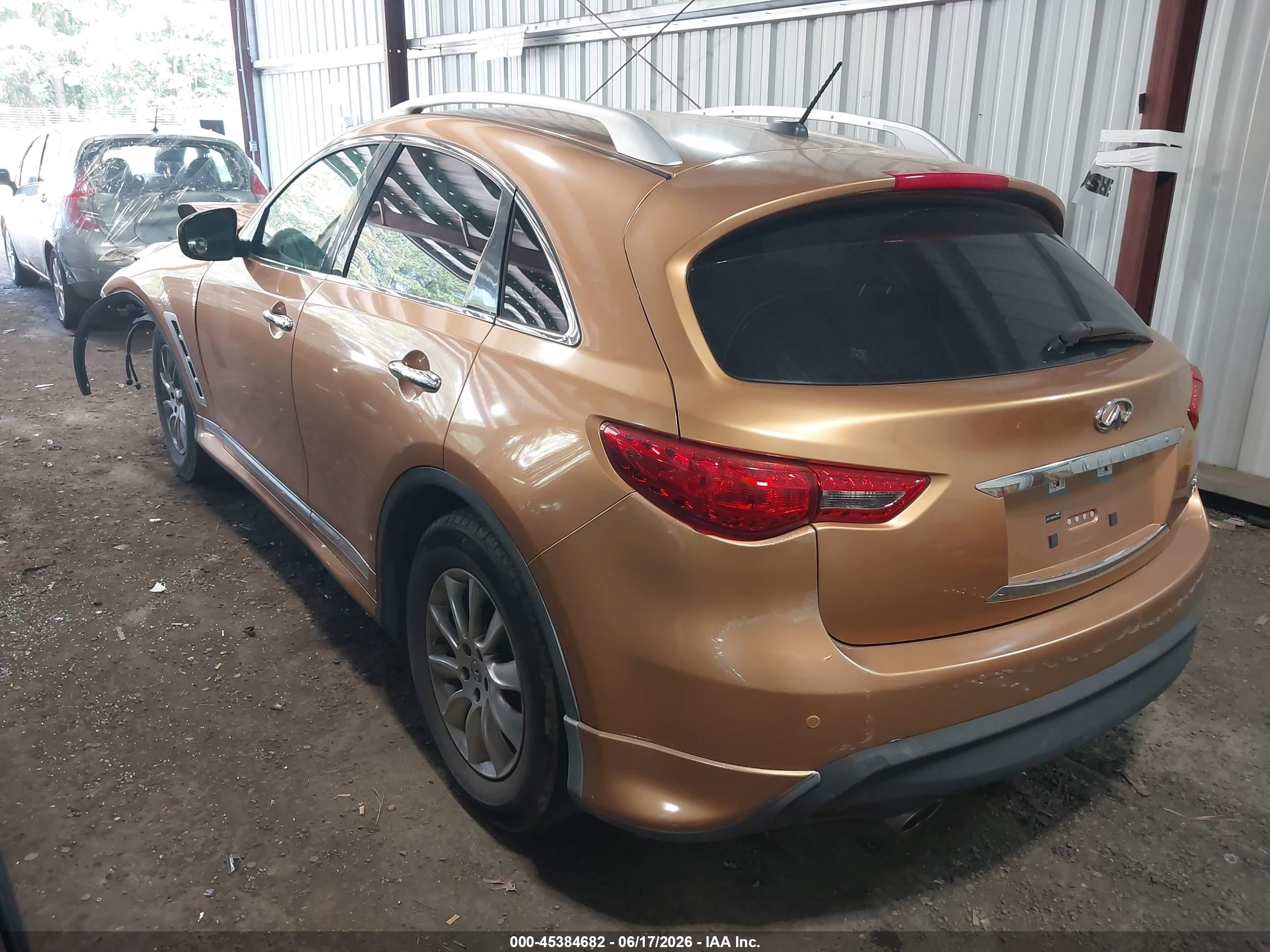 2010 Infiniti Fx35 Orange vin: JN8AS1MW6AM856369