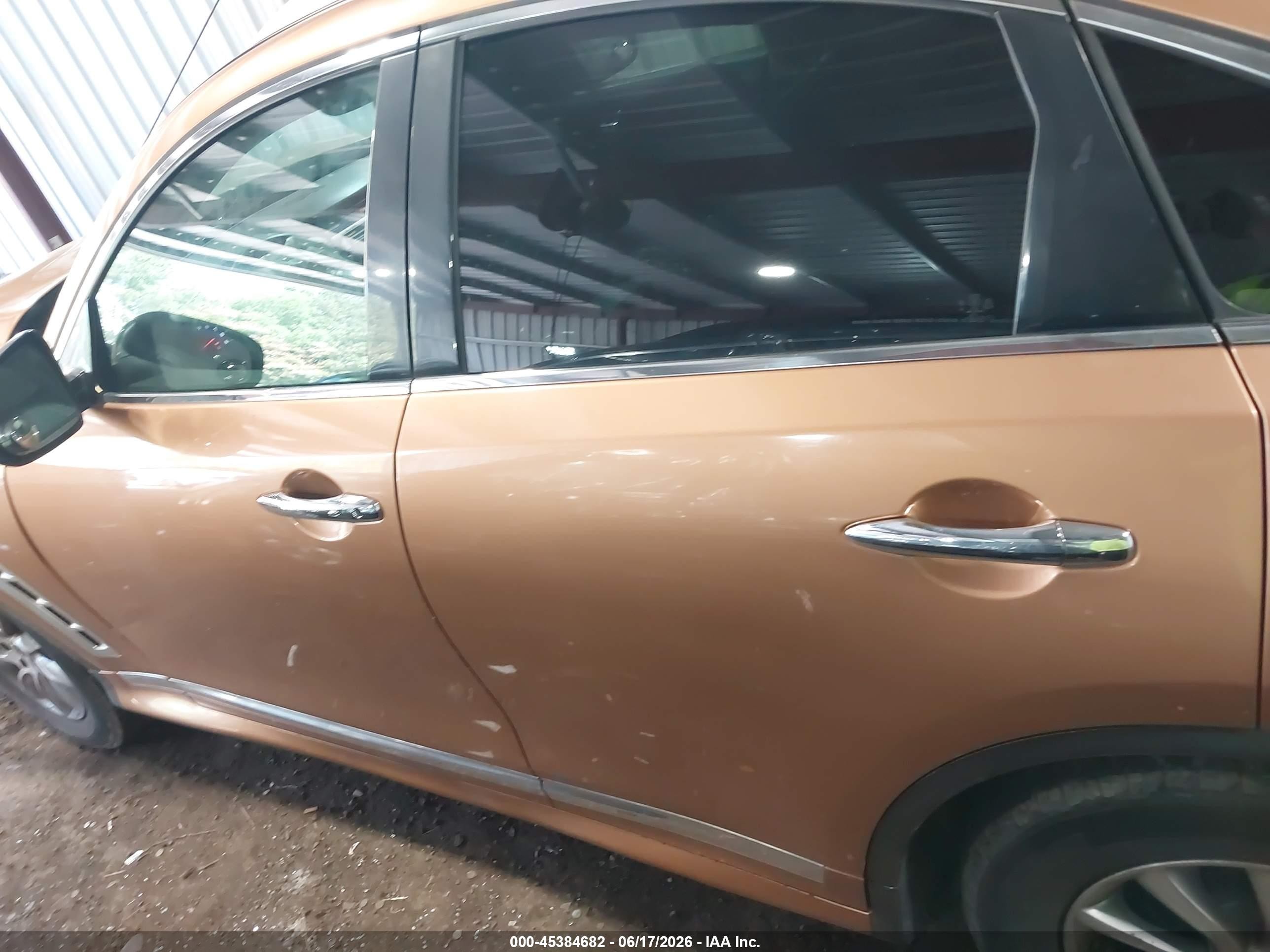 2010 Infiniti Fx35 Orange vin: JN8AS1MW6AM856369