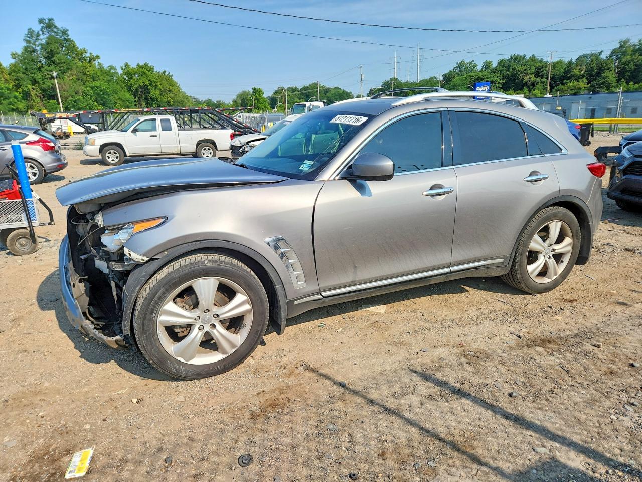 2011 Infiniti Fx35 Base Gray vin: JN8AS1MW6BM733981