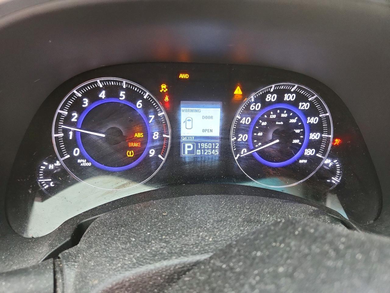 2012 Infiniti Fx35 Base Blue vin: JN8AS1MW6CM151607