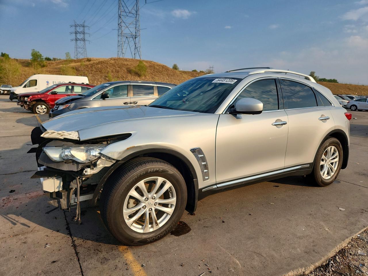 2012 Infiniti Fx35 Base Silver vin: JN8AS1MW6CM152269
